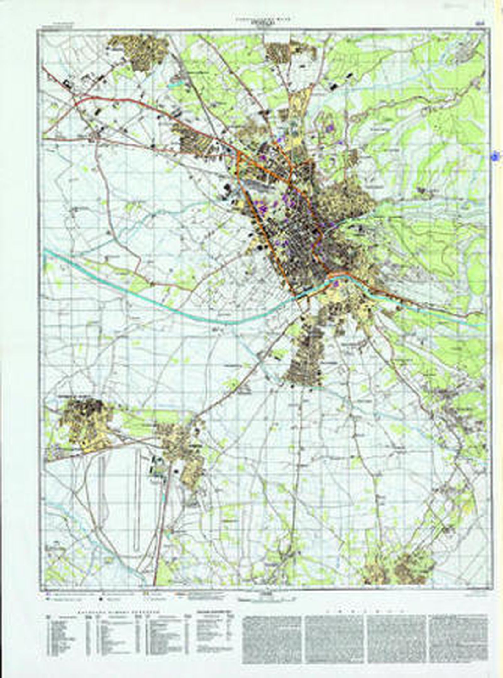 El mapa de Granada que captaron los satélites soviéticos