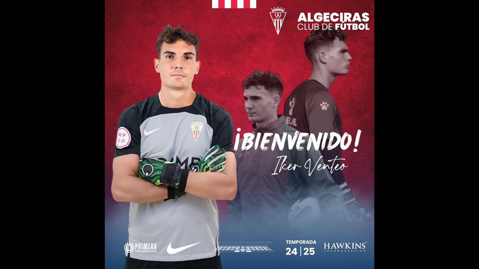 Así anunció el Algeciras CF el fichaje del portero Iker Venteo