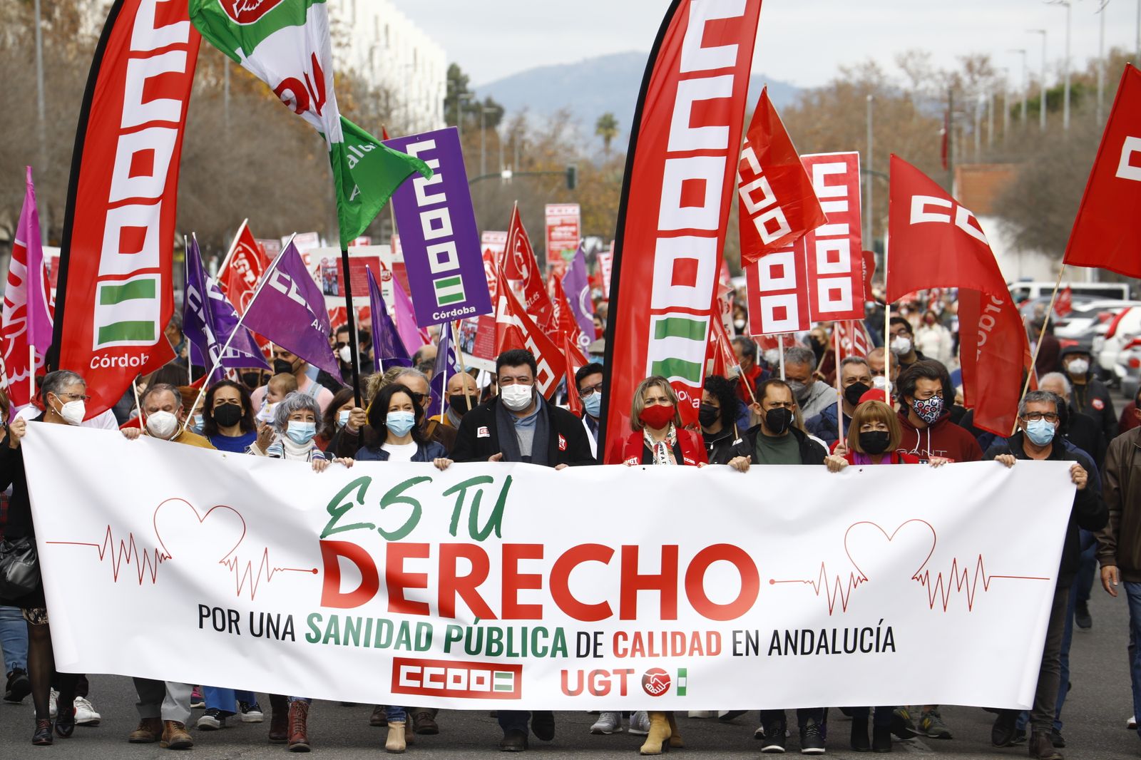 Manifestación en defensa de la sanidad pública en Córdoba, en imágenes