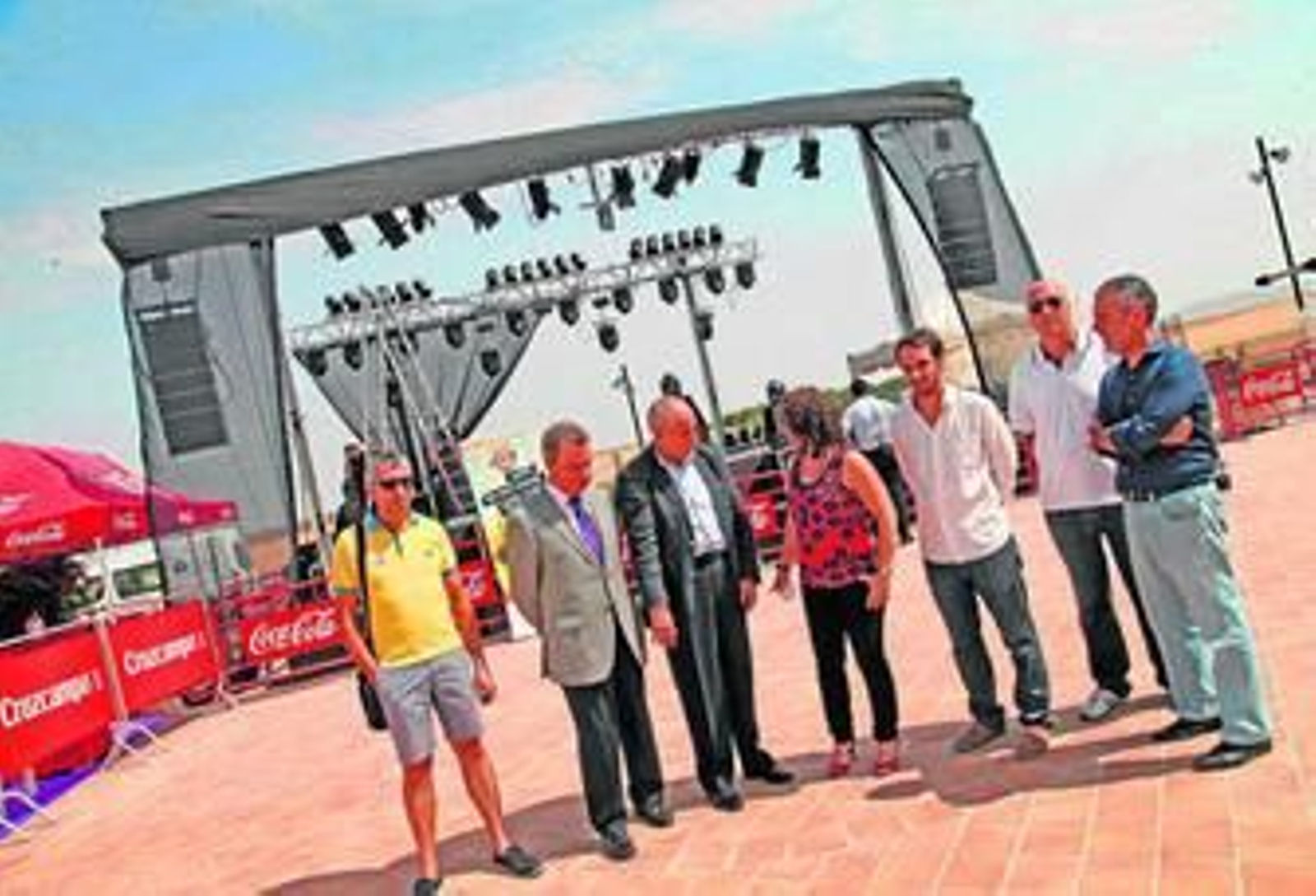 Un momento de la presentación oficial, ayer, del festival en el Cortijo de Ducha.