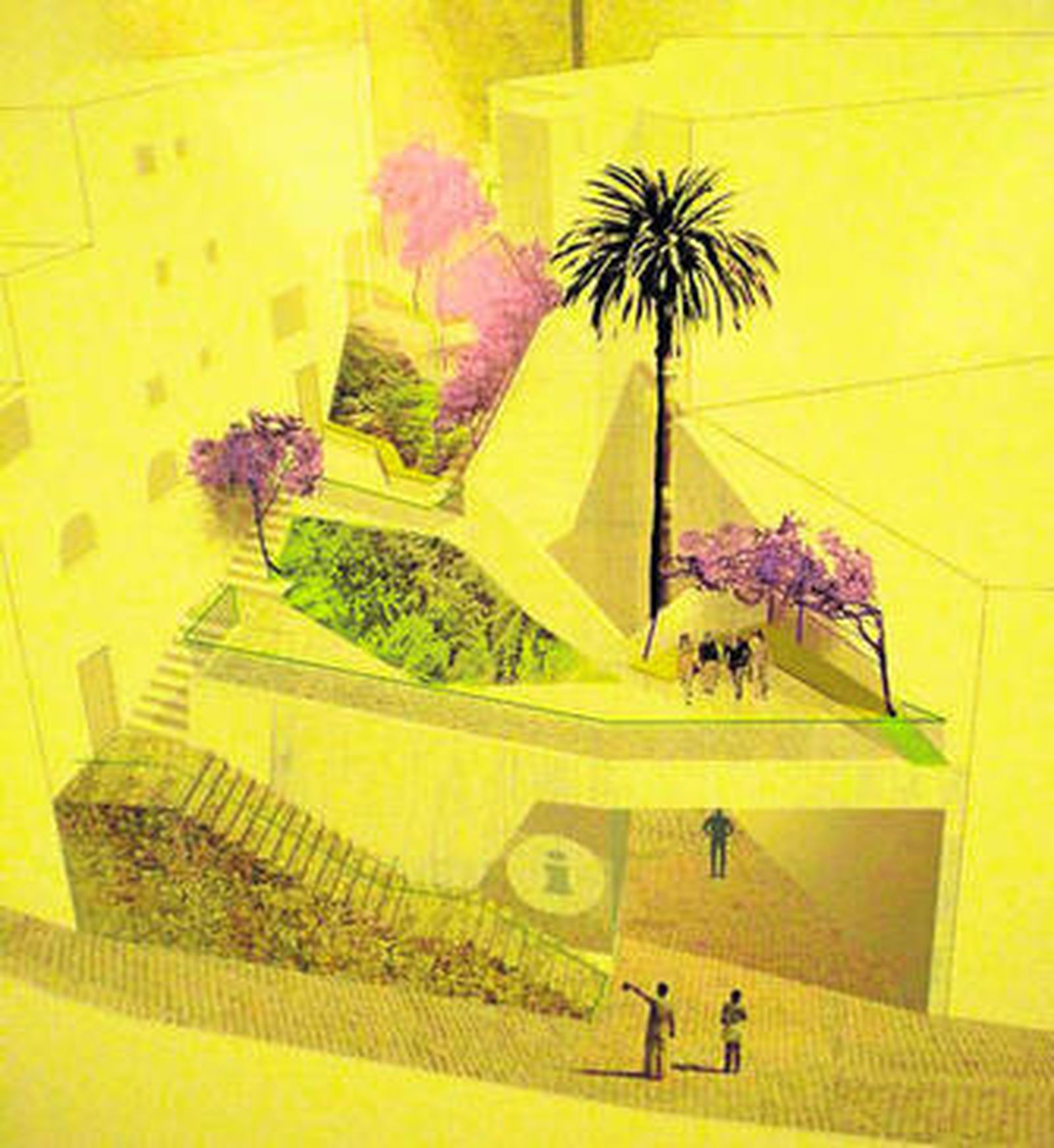 Maqueta del proyecto 'Escalera de Color'.