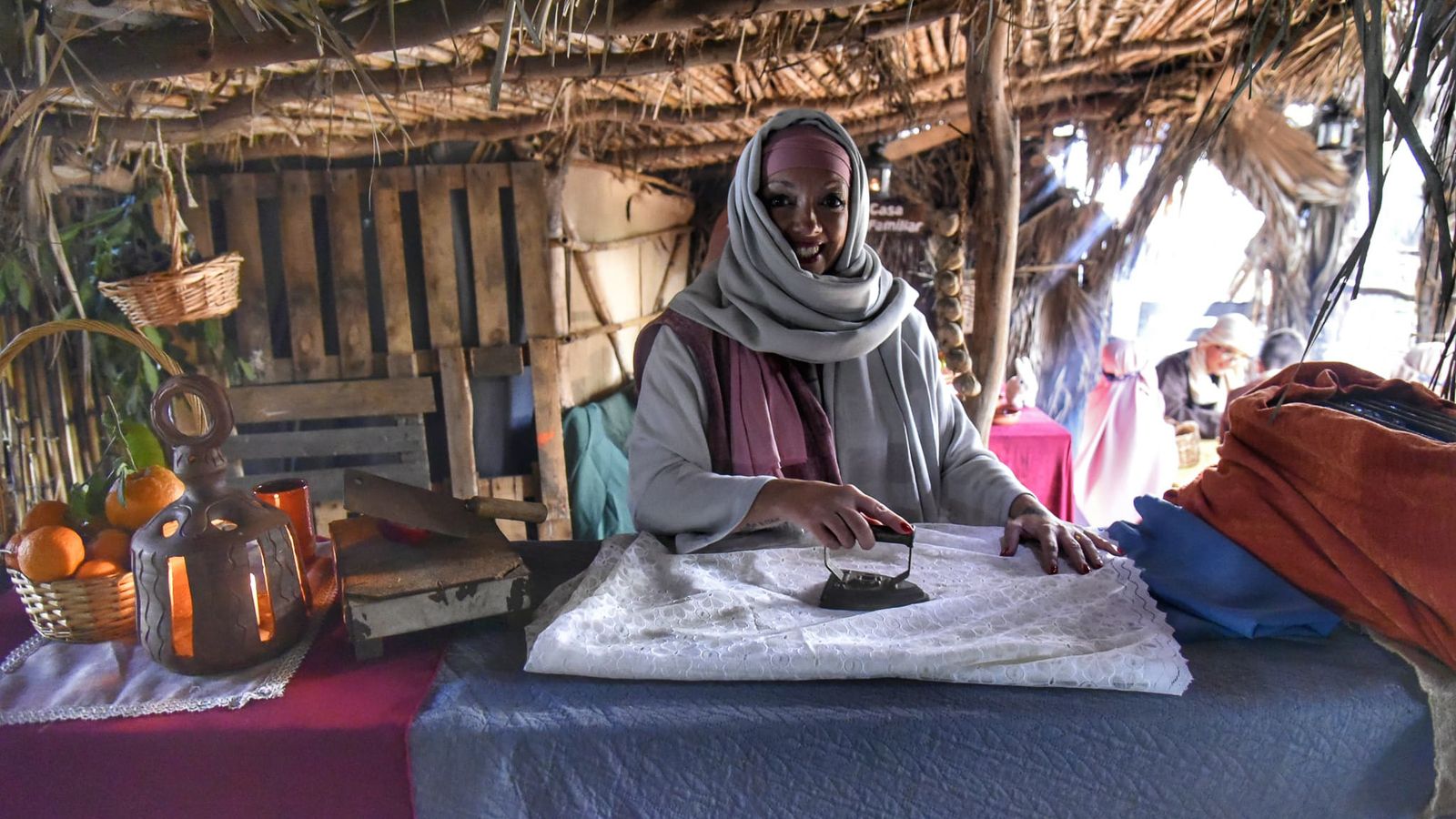 El Belén viviente de Pelayo tras el incendio