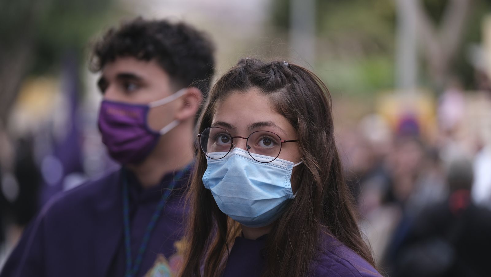 Procesión del Encuentro en Almería, en imágenes.