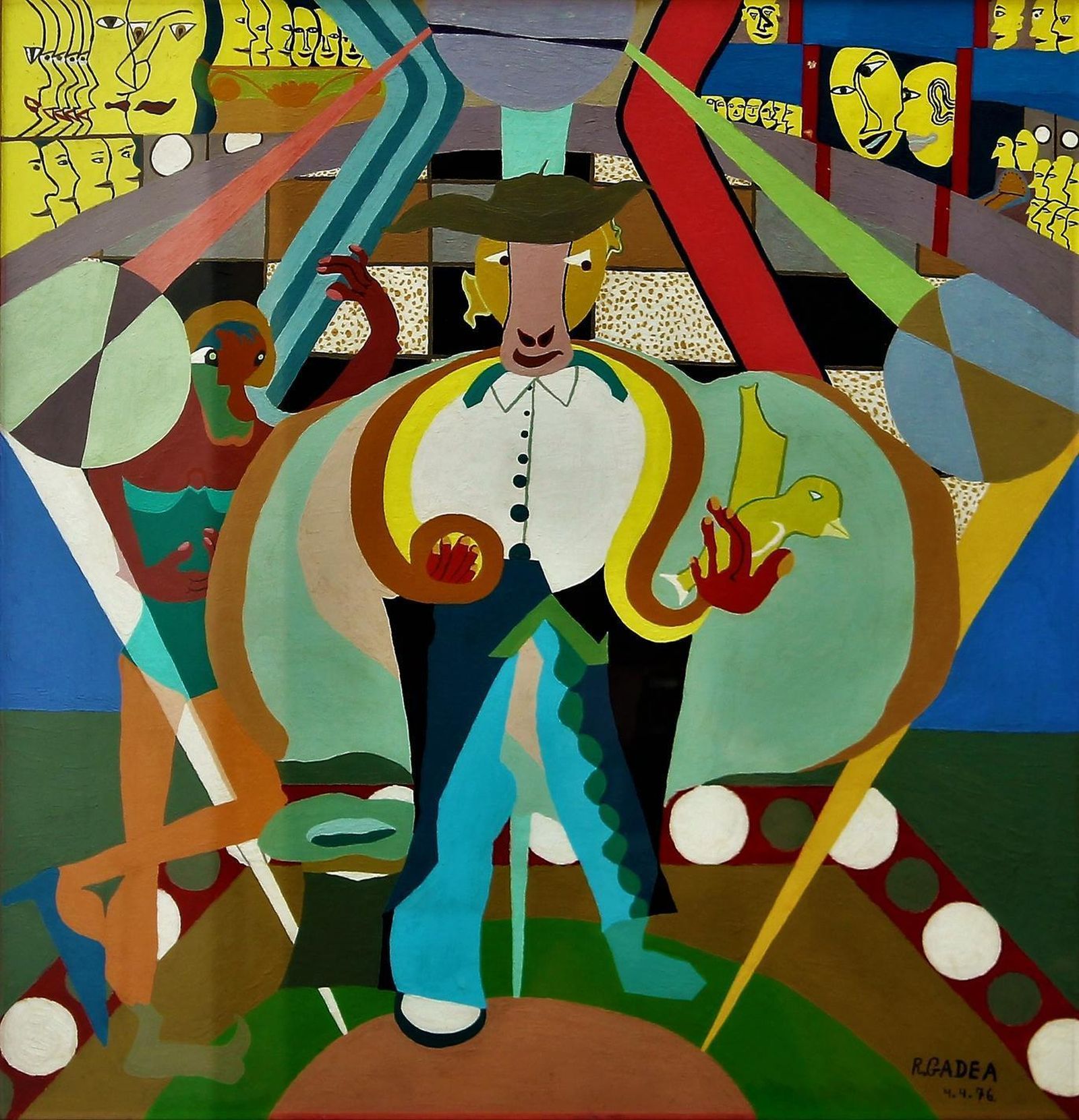 Rafael Gadea en una exposición que le hizo CajaGranada en Almería.