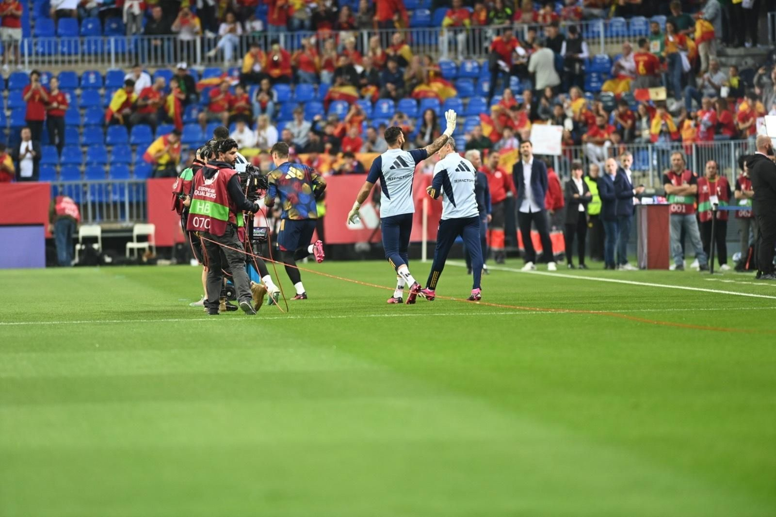 El España-Noruega de Málaga, en fotos