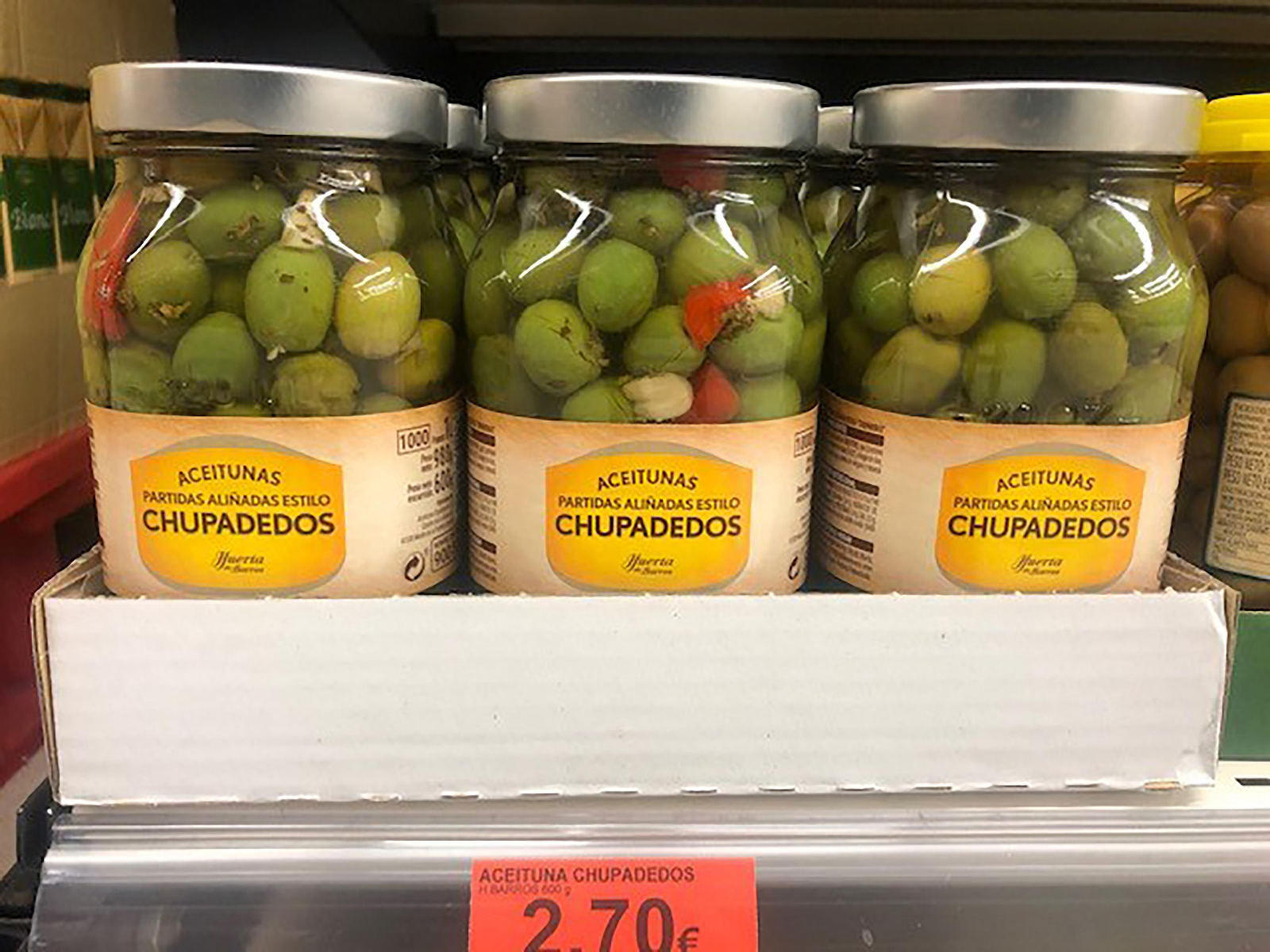 Una de la variedad de aceitunas más vendidas de Mercadona.