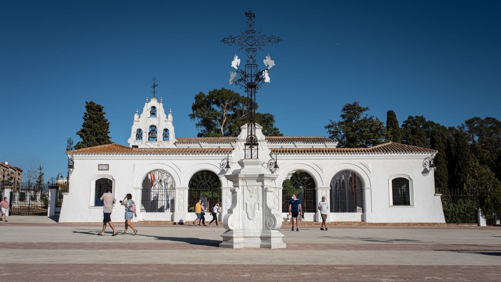 La Patrona de Huelva saldrá hoy a las puertas de su santuario.