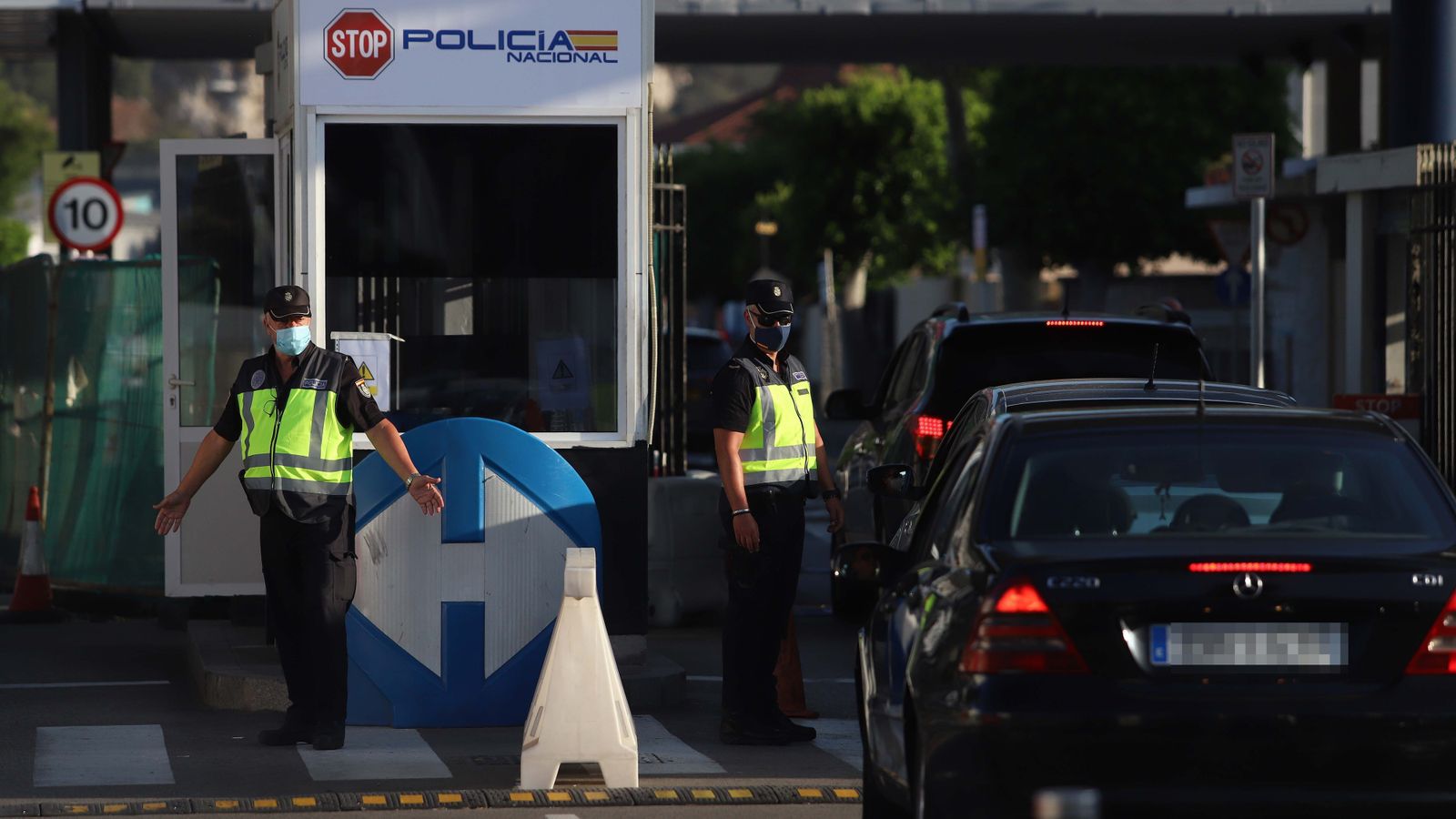 Visita de Arancha González Laya a La Línea y la Verja de Gibraltar