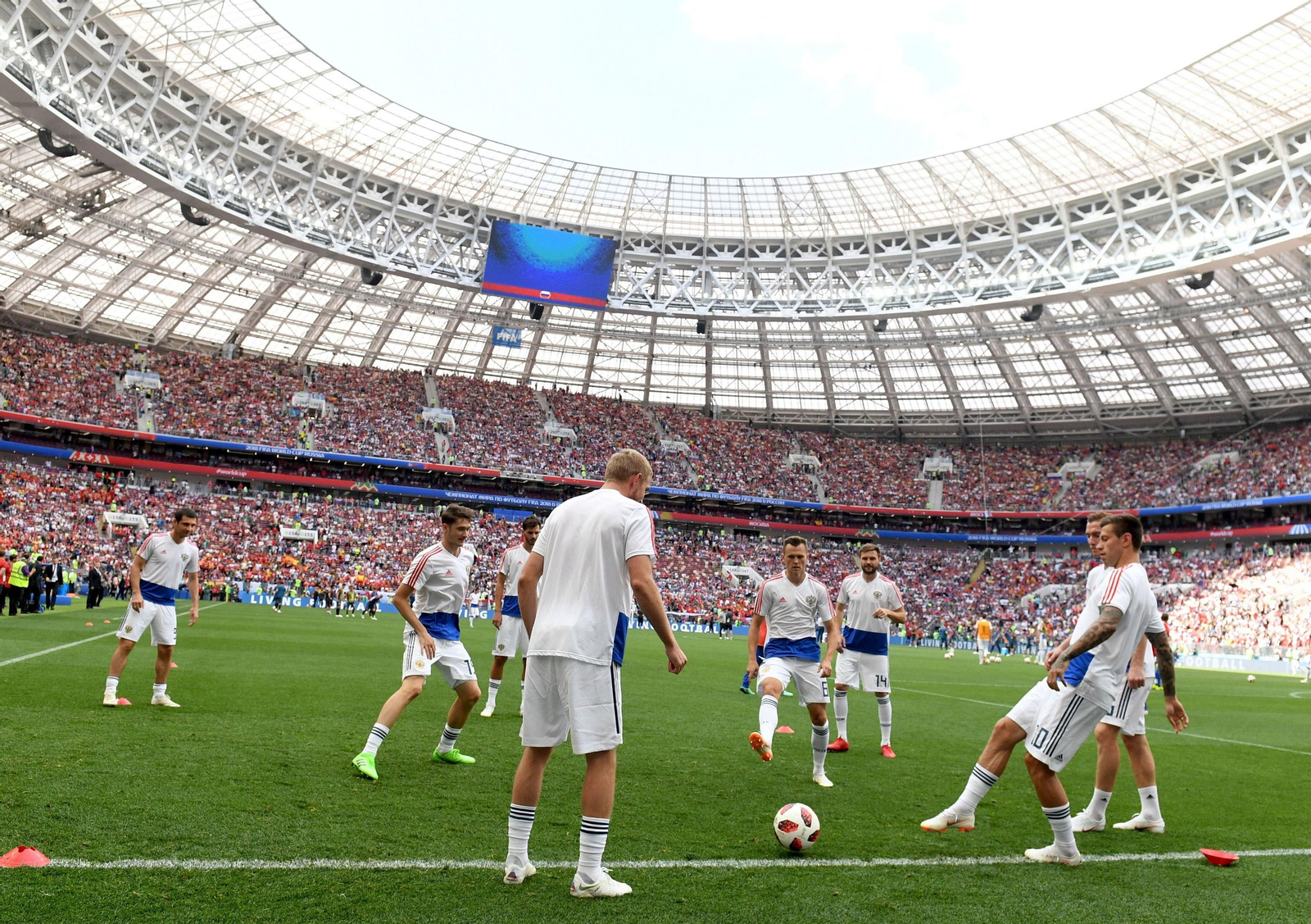 Las imágenes del España-Rusia