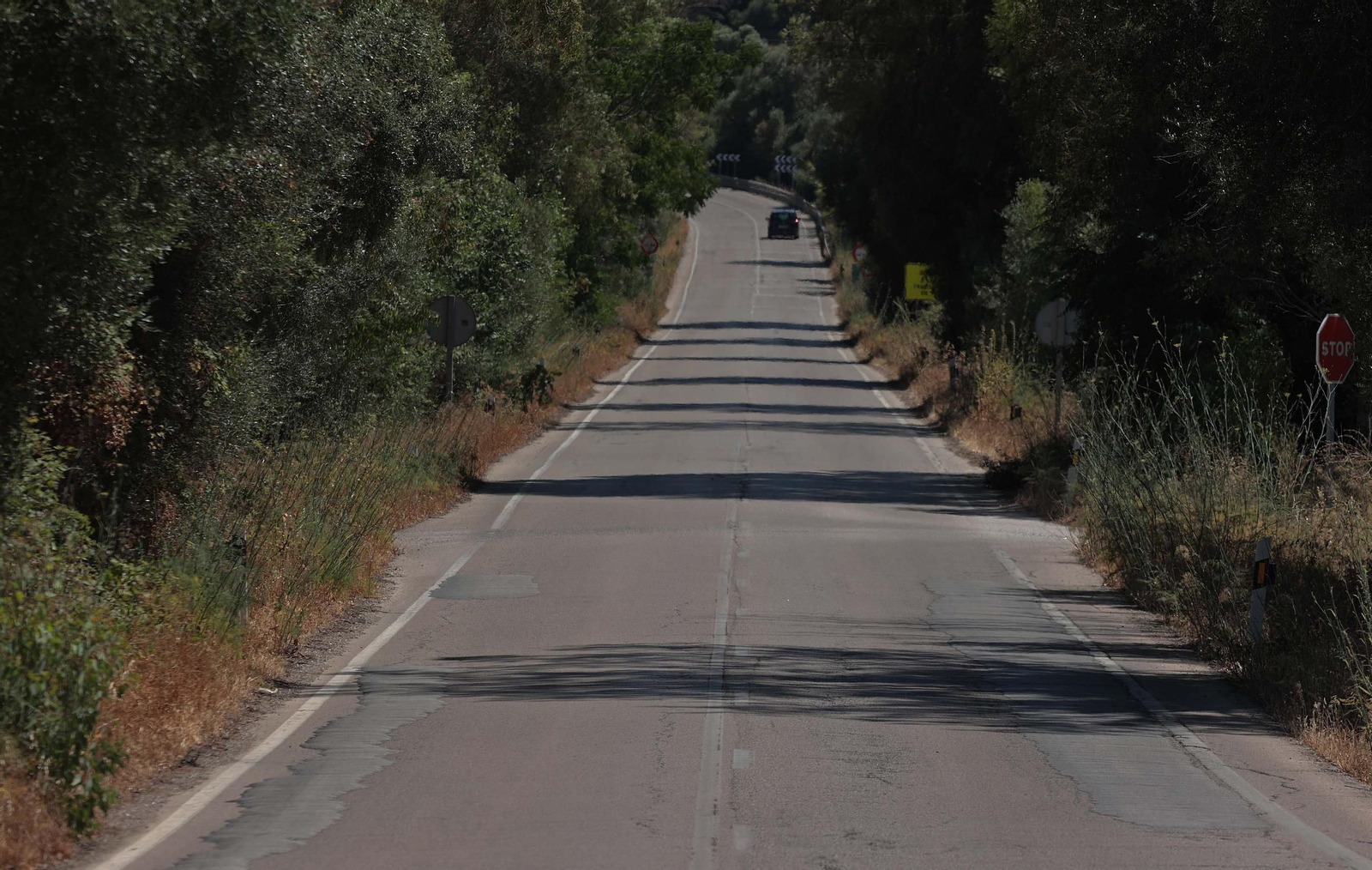 Imágenes de los desperfectos de la A-405 en Jimena