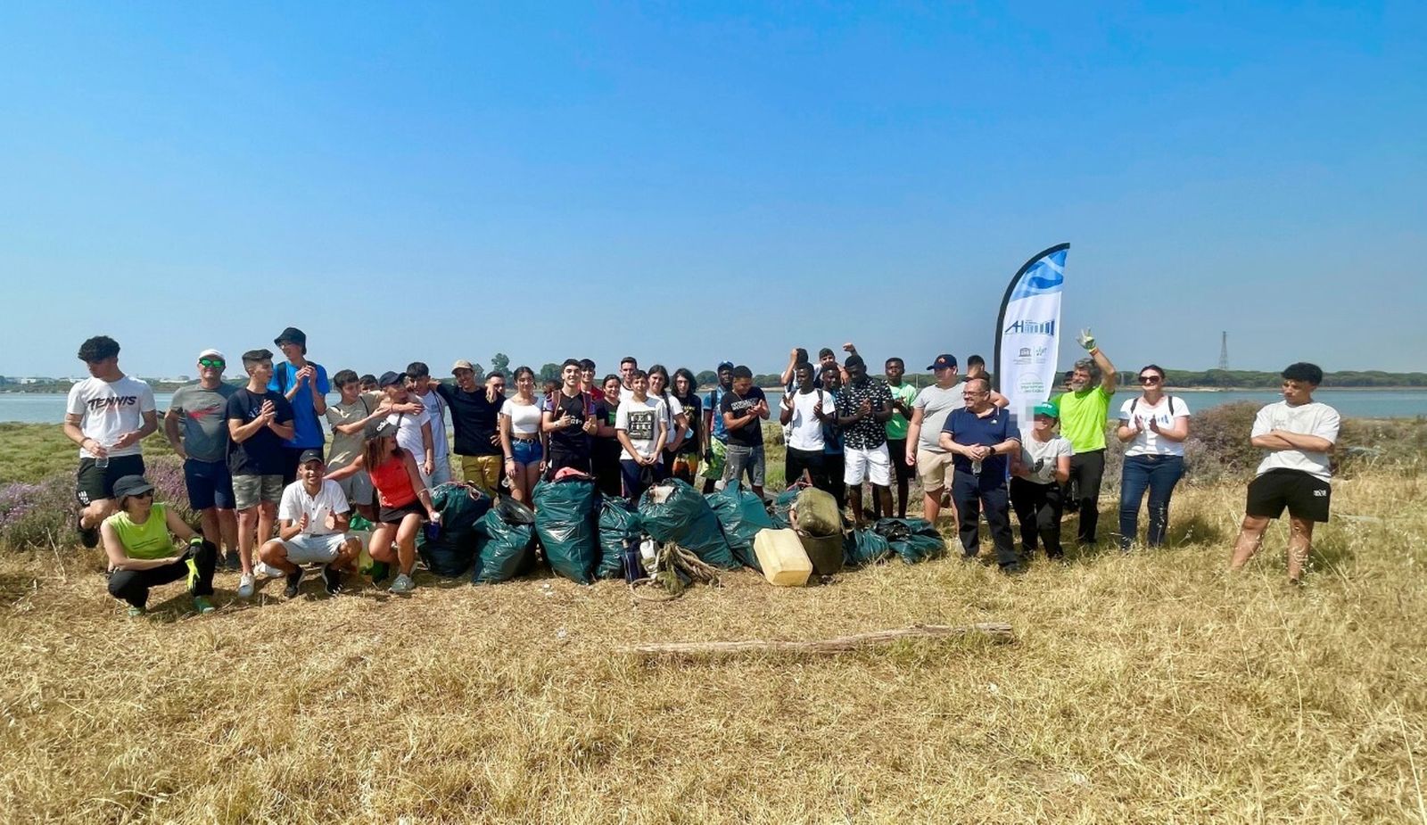 Los participantes en esta iniciativa de Onubaland y Aguas de Huelva.