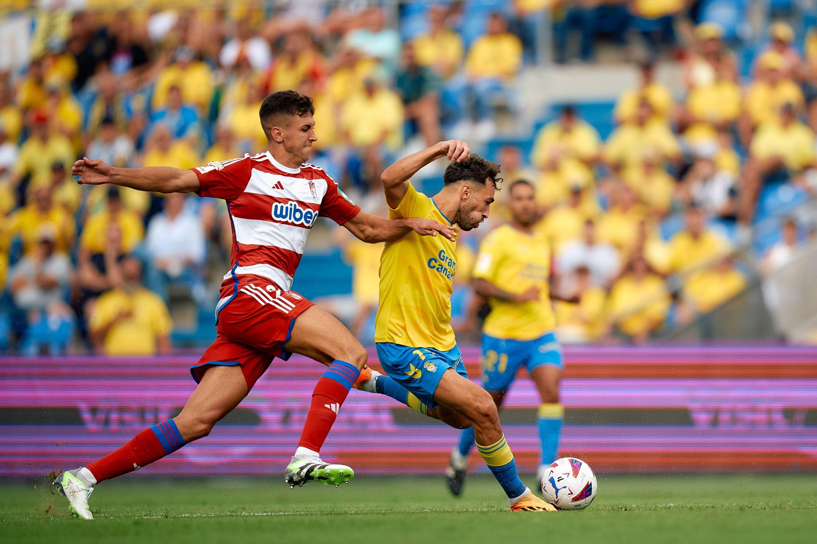 Raúl Torrente en el duelo contra la UD Las Palmas