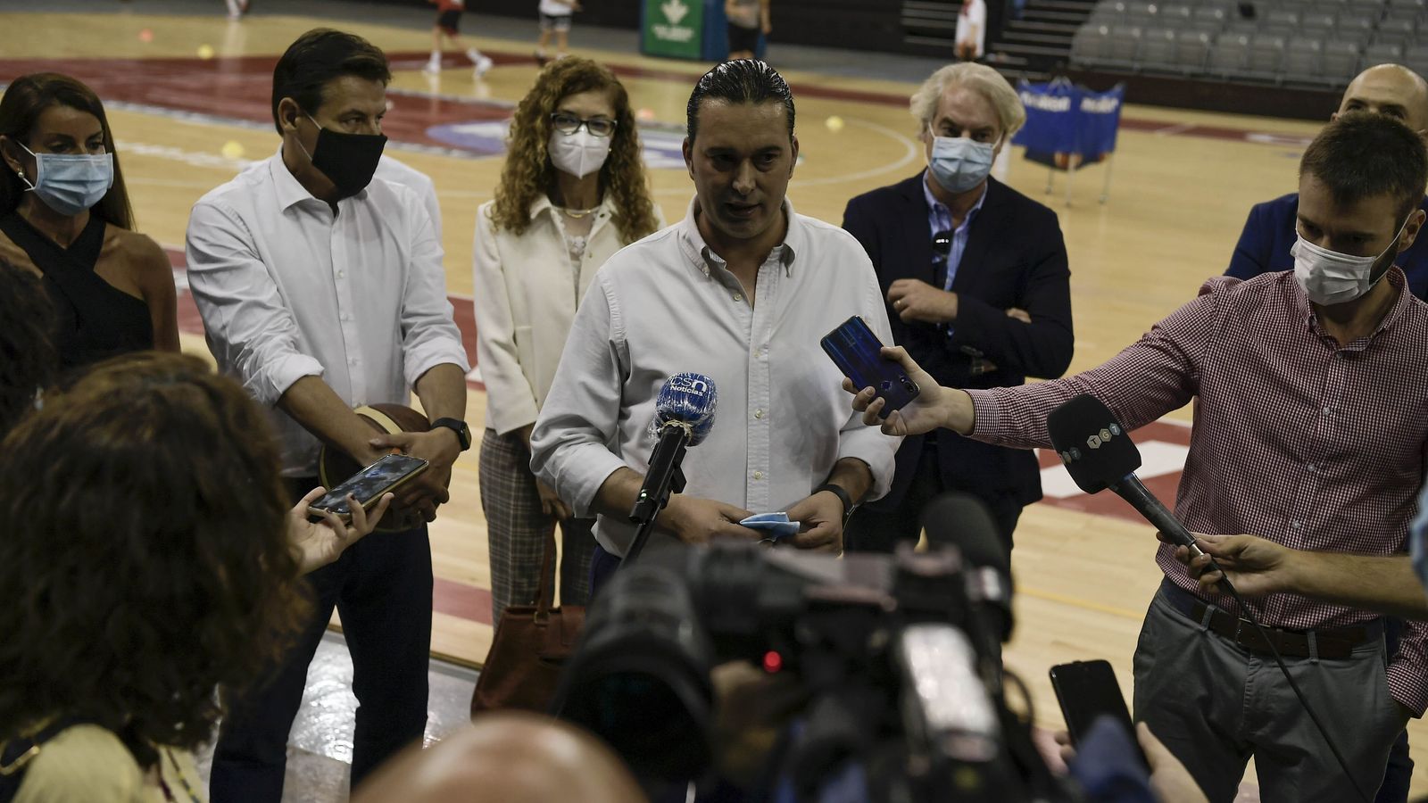 Fernández-Arenas, durante la inauguración del Campus de Verano del Covirán.