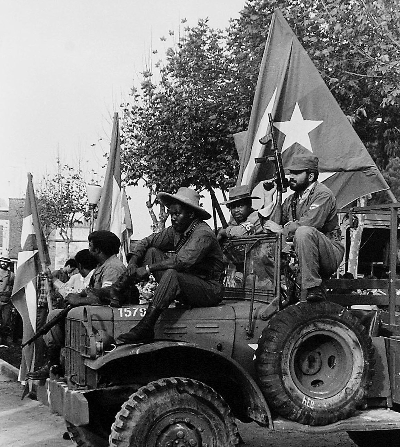 El rodaje de la película 'Cuba' en Cádiz, en 1979, en una fotografía captada por Kiki para 'Diario de Cádiz'