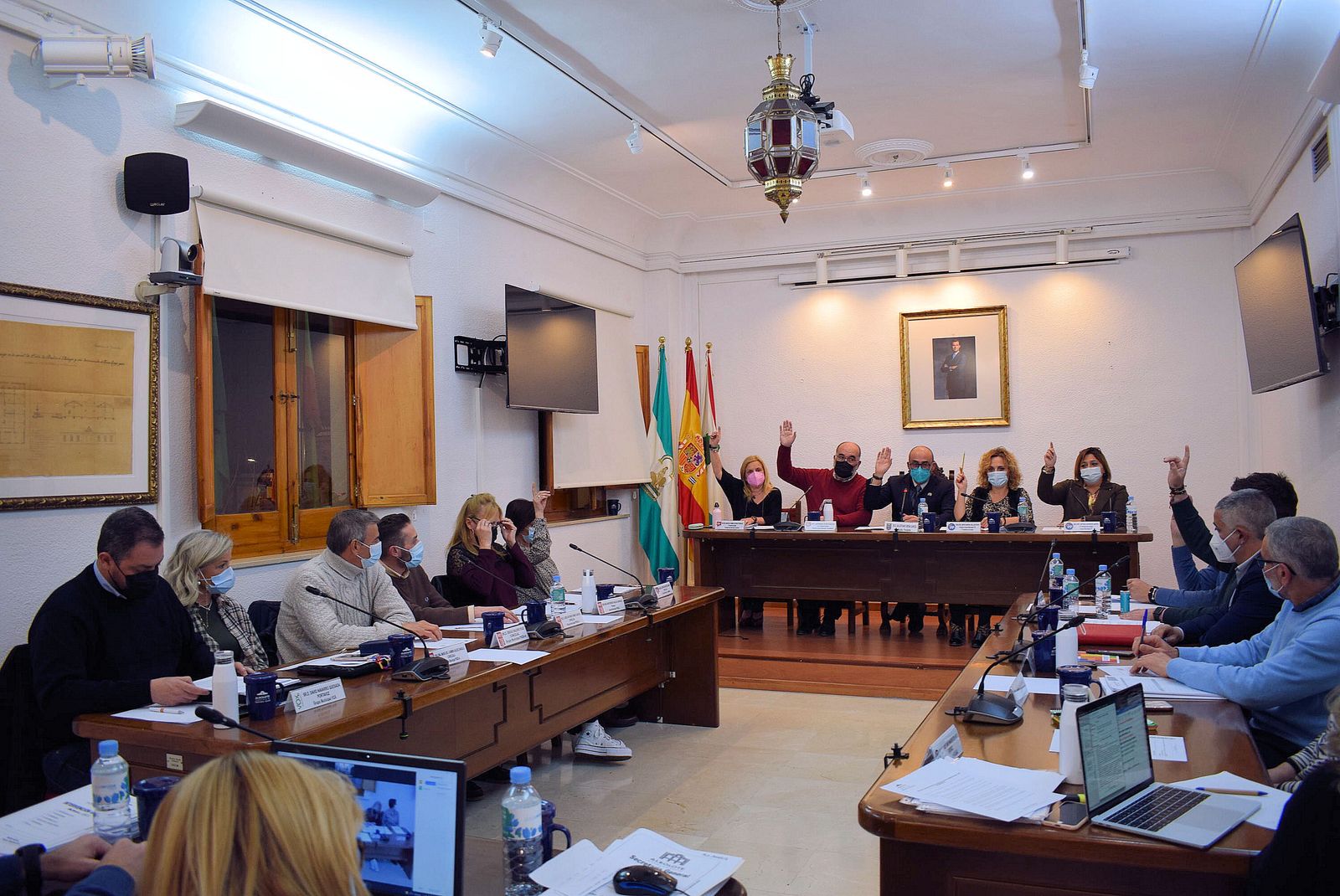 Imagen del pleno municipal de Albolote