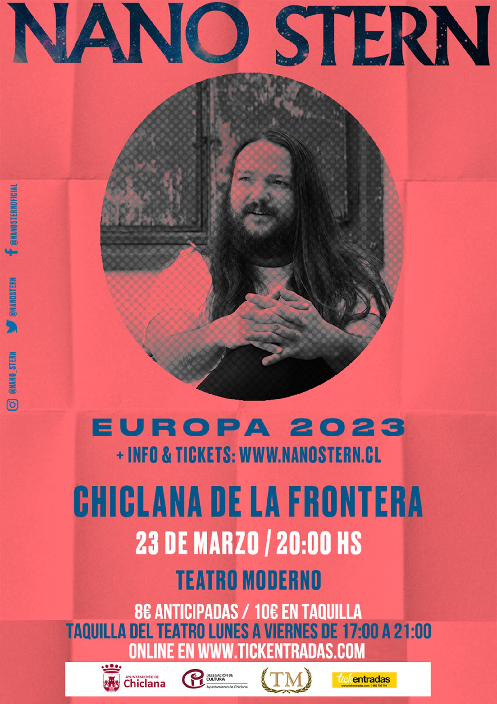 El cantautor chileno Nano Stern inicia este jueves su gira europea en el Teatro Moderno con un homenaje a Víctor Jara