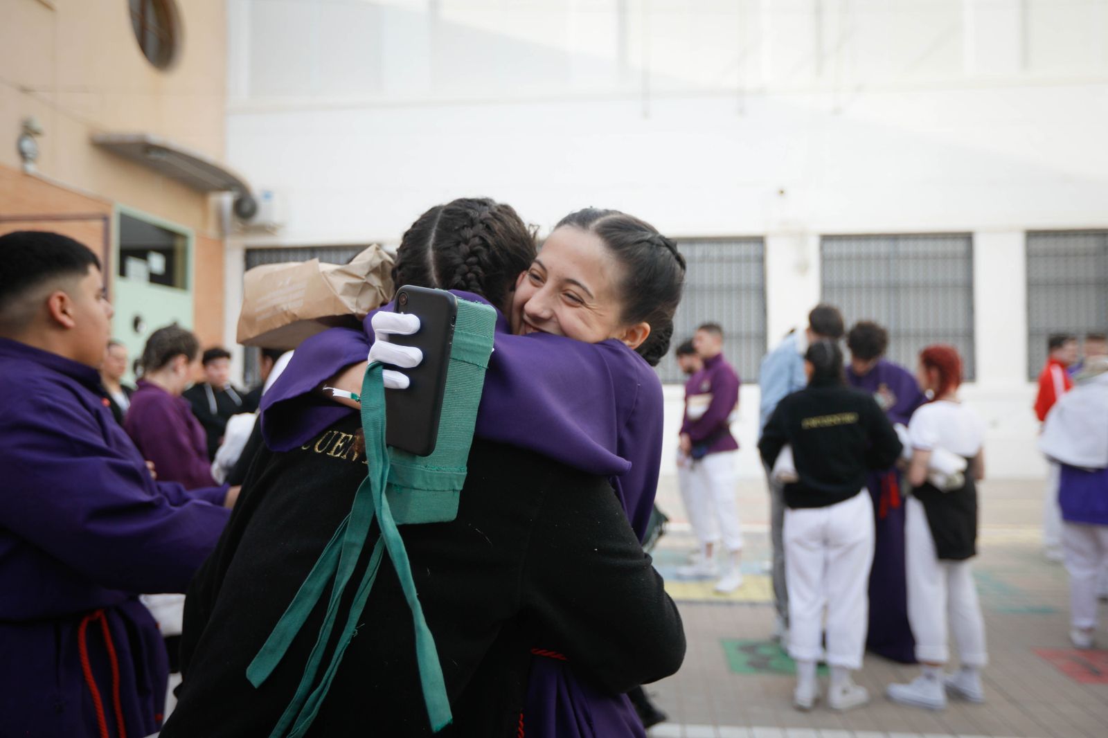 La procesión del Encuentro, en imágenes