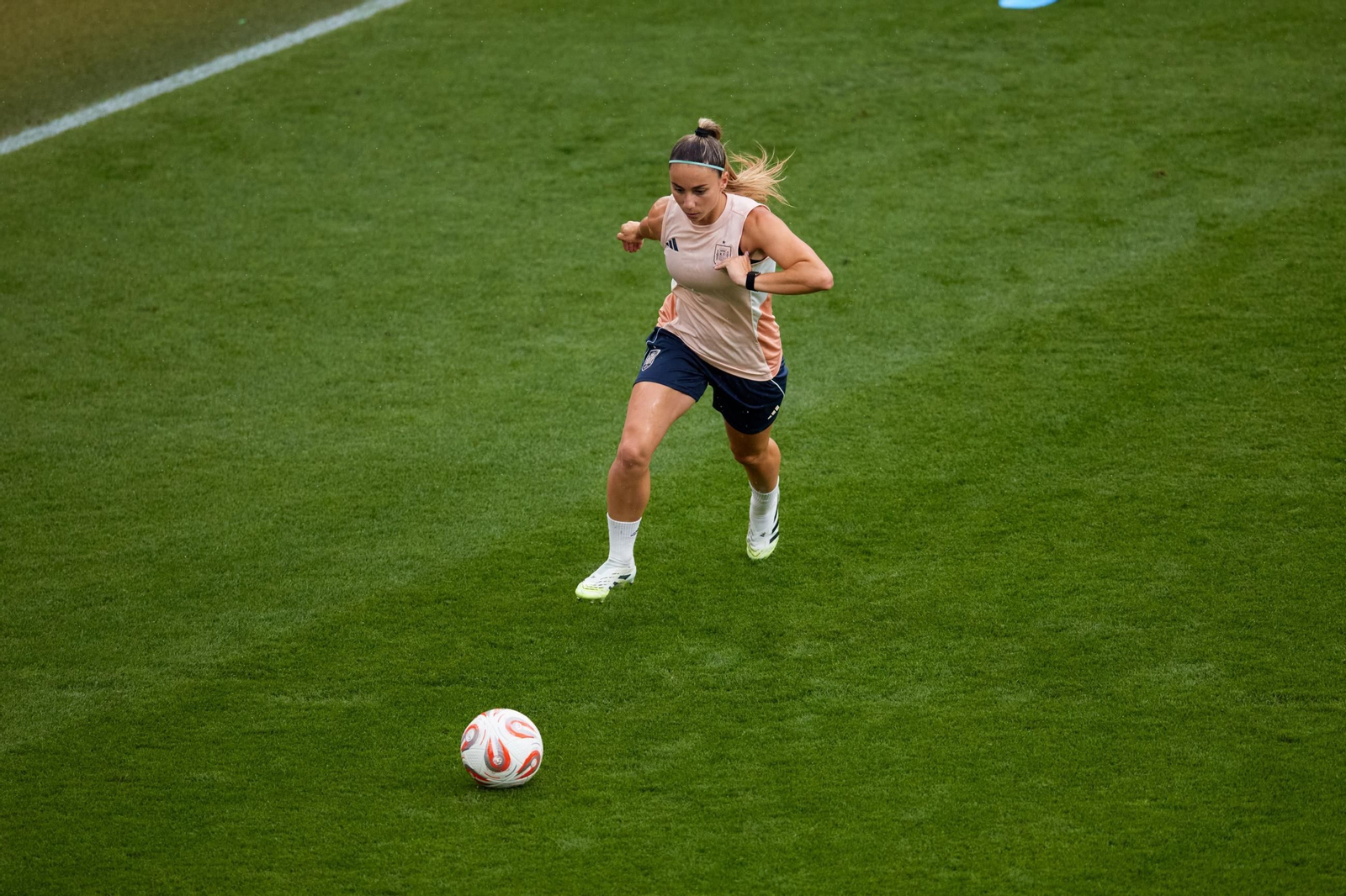 Las fotos de España antes de la final de la Eurocopa femenina