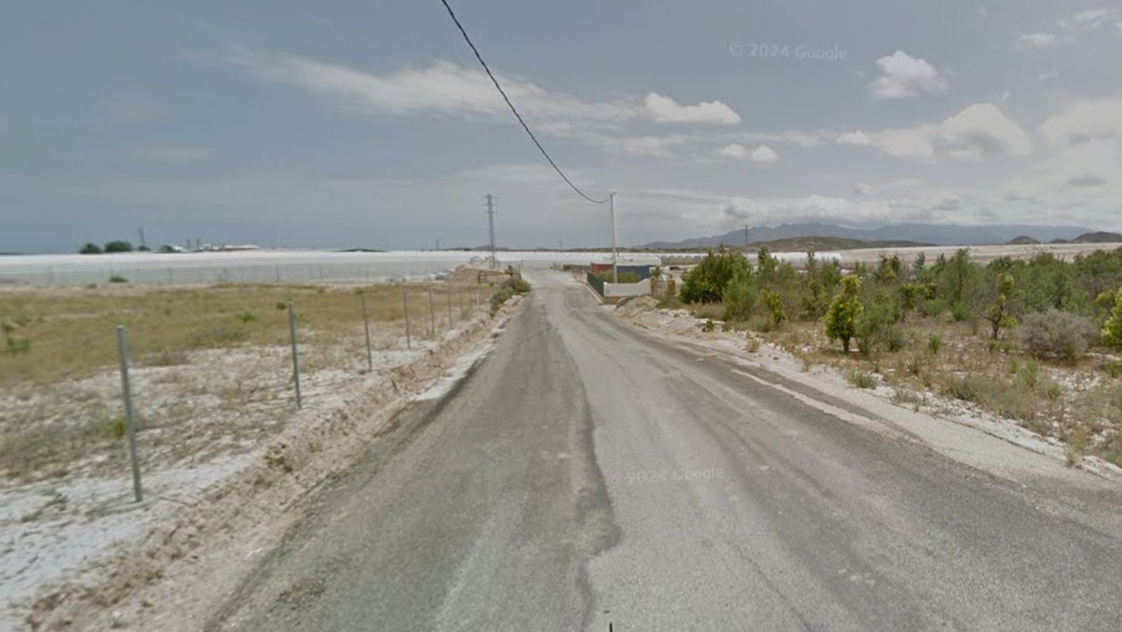 Paraje Los Llanos de Antas, en el que se encuentra el cortijo incendiado.