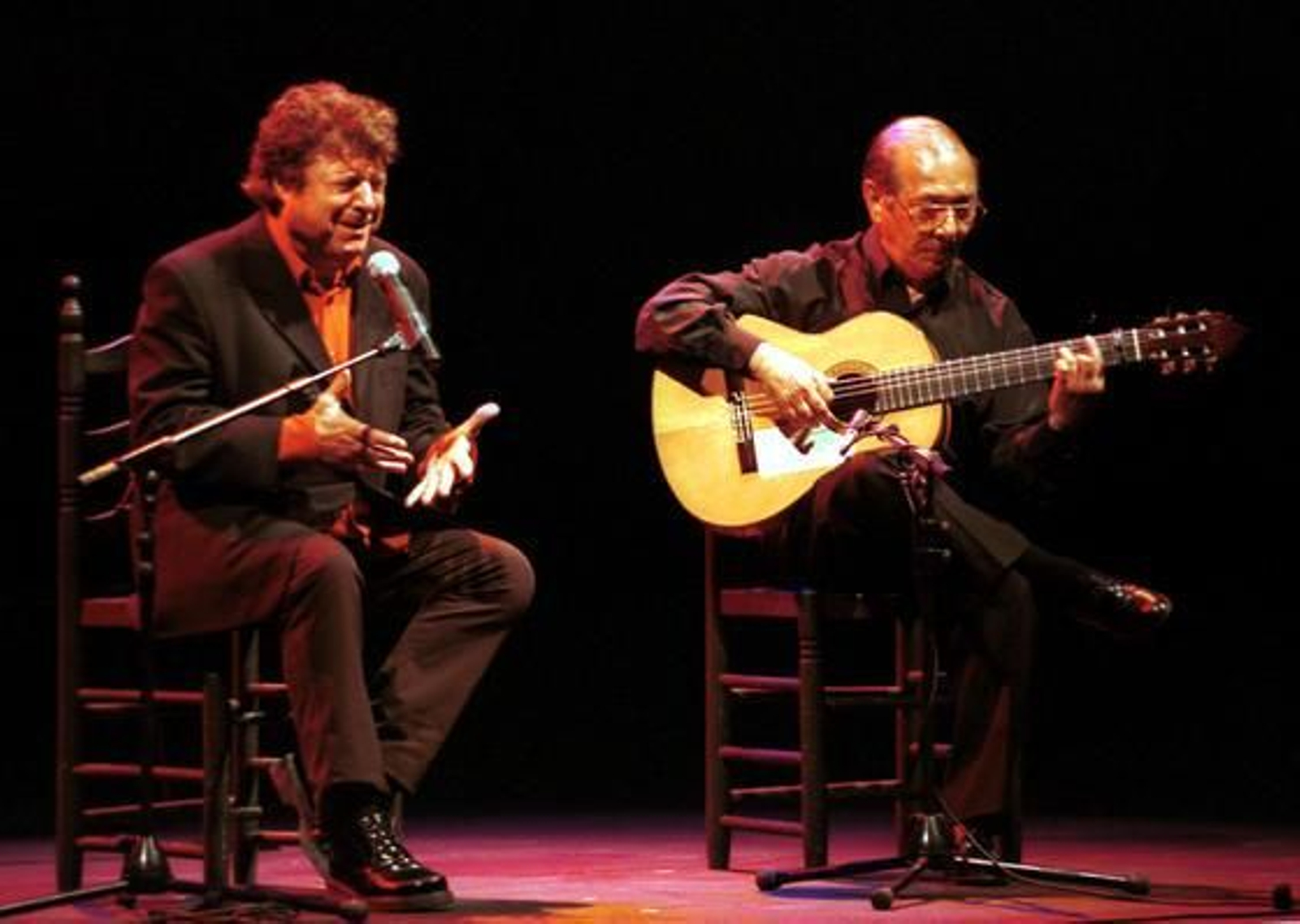 Junto a Juan Habichuela, en 2001. / Antonio Acedo