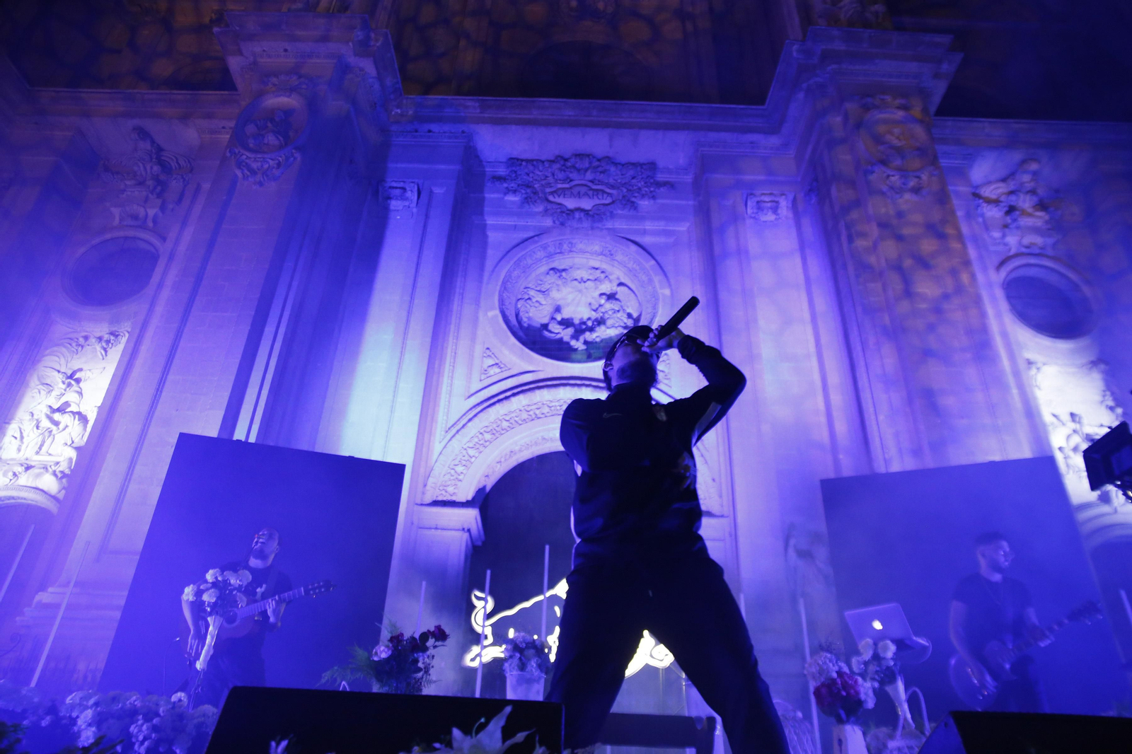 Dellafuente durante un concierto en 2019.