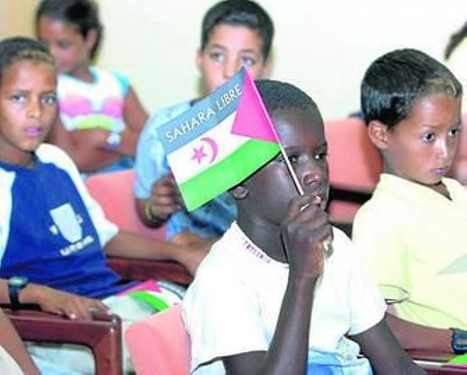 Niños saharauis, en una de las ediciones de Vacaciones en Paz. Niños saharauis, en una de las ediciones de Vacaciones en Paz.