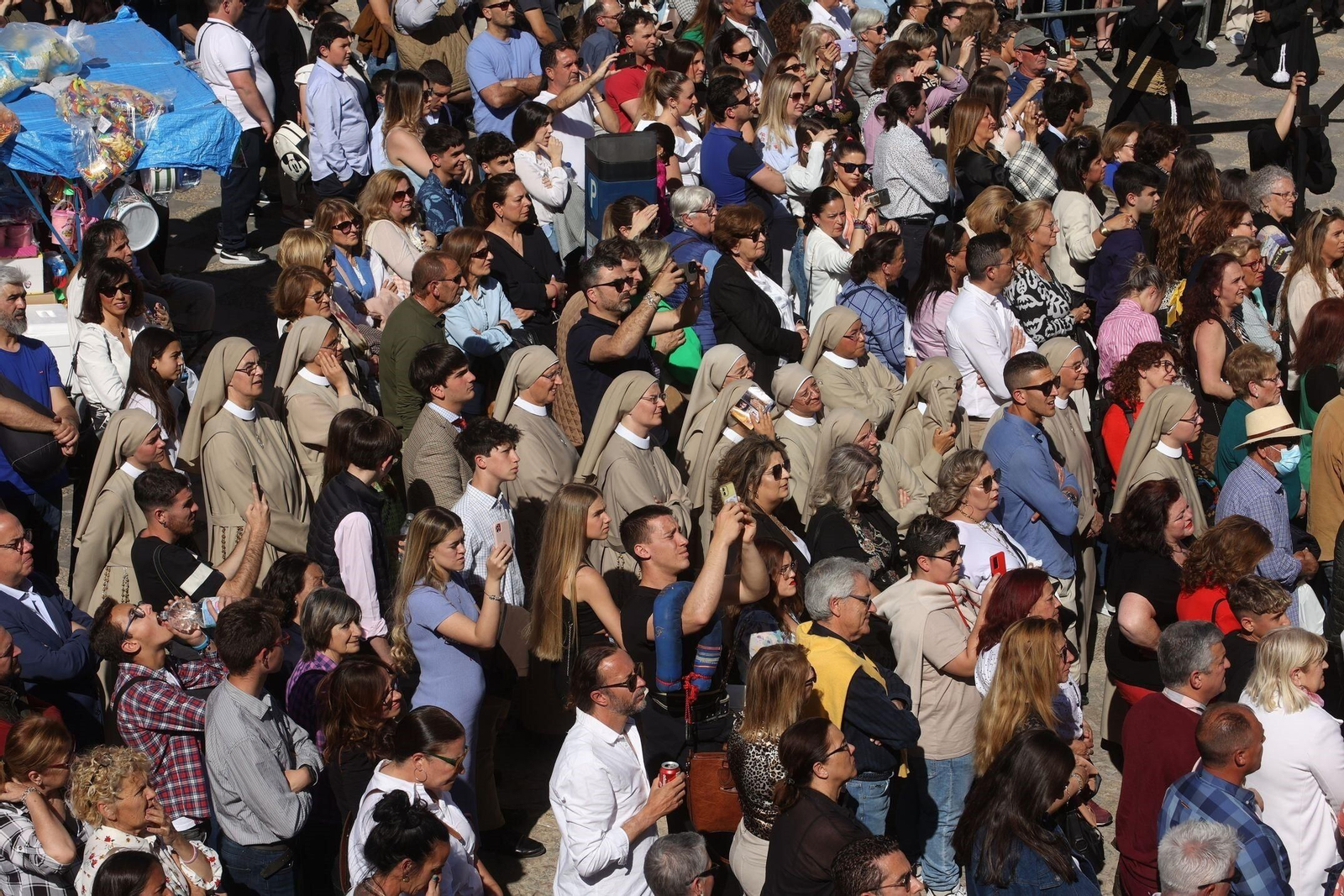 Miércoles Santo en Jerez: Las imágenes de la hermandad de las Tres Caídas.