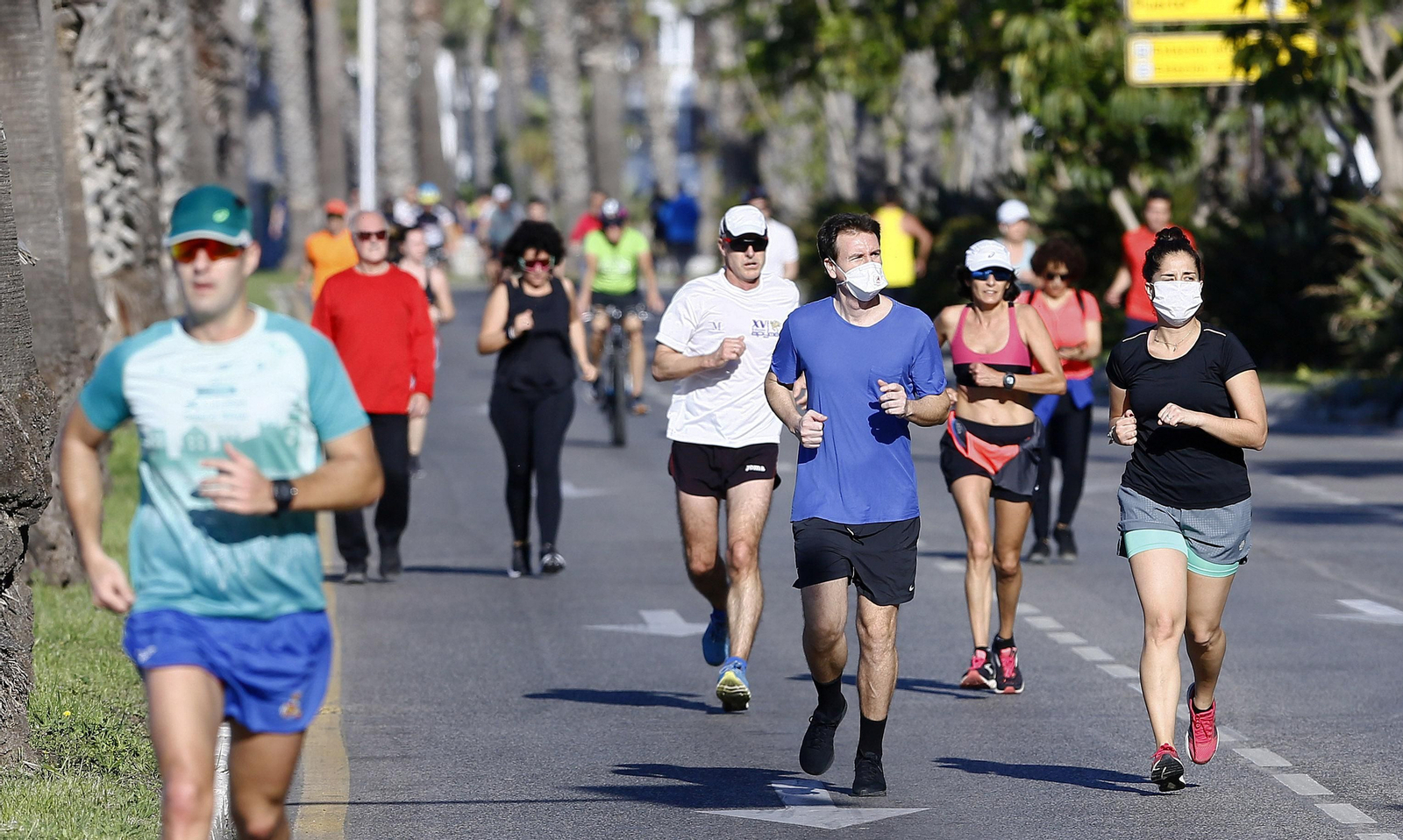 Los deportistas toman las calles, en fotos