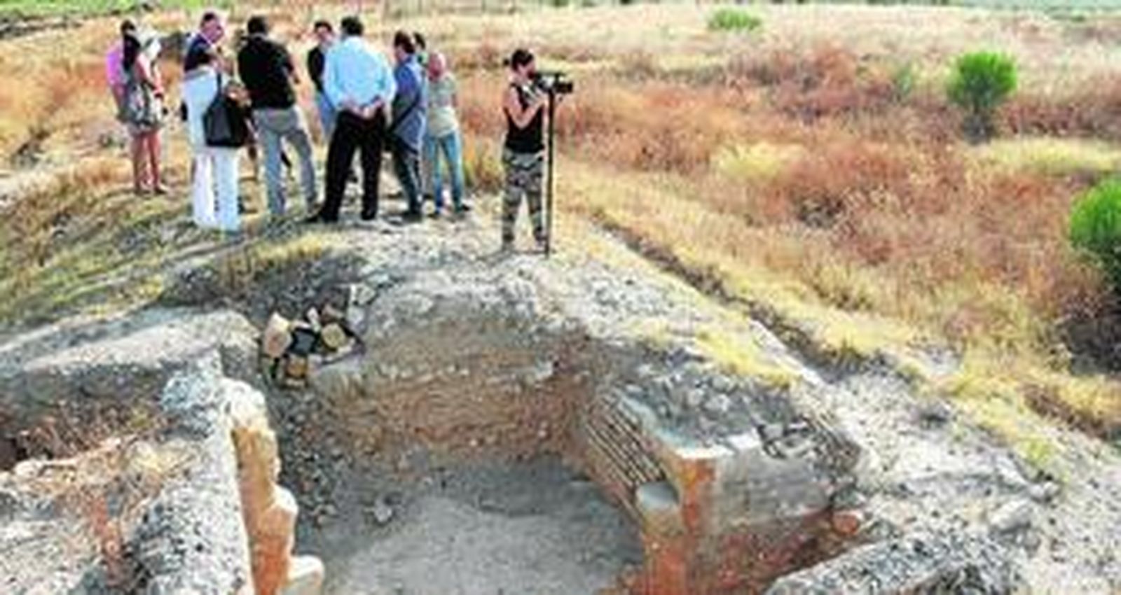 Yacimiento arqueológico en la isla Saltés, ubicada en el paraje natural Marismas del Odiel.