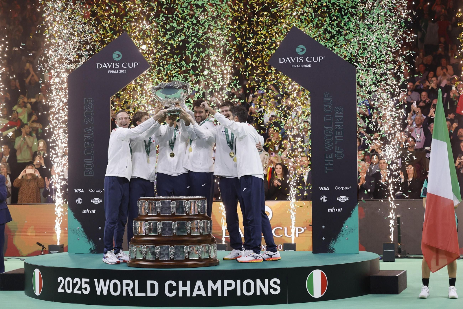 Las fotos de la final de la Copa Davis Italia-España