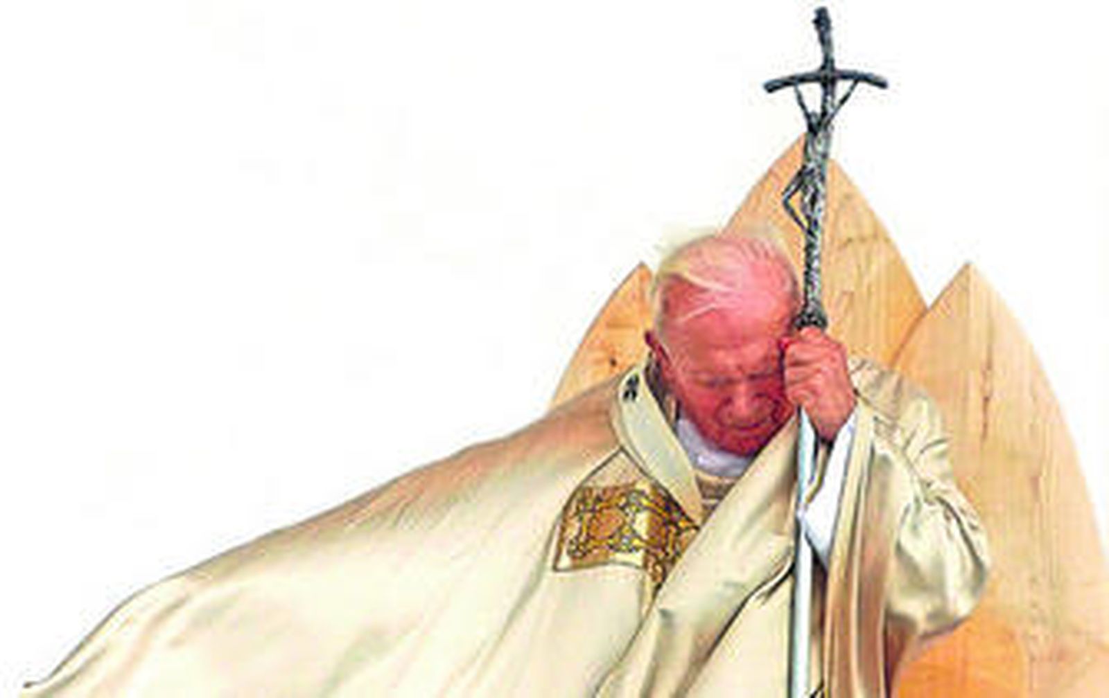 Juan Pablo II, durante la beatificación de Antón Martín Slomsek en Maribor (Eslovenia) en 1999.