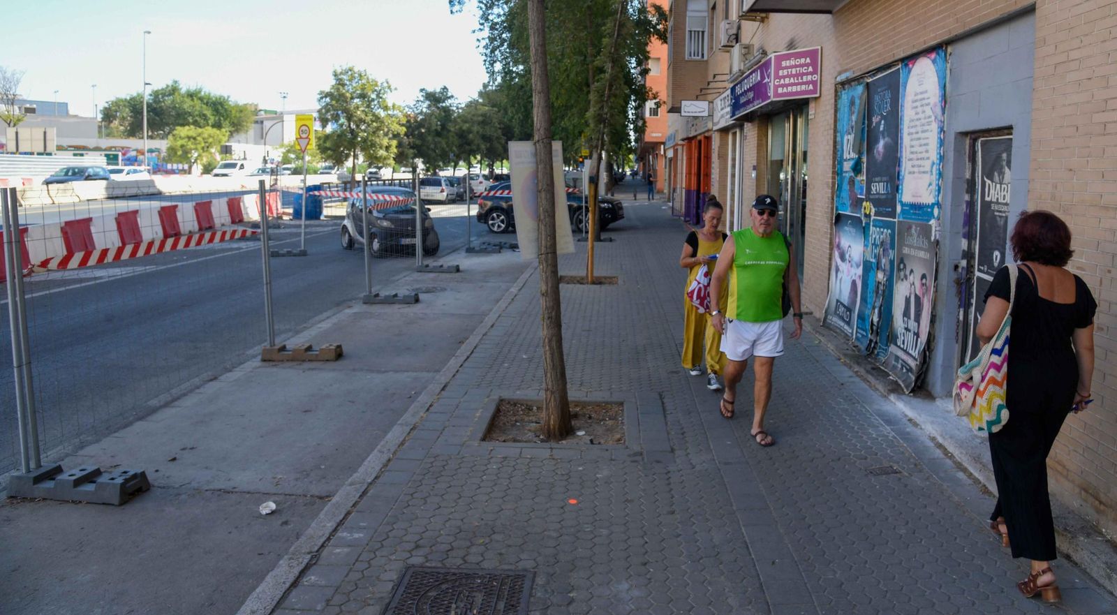 Las obras de la línea 3 del metro de Sevilla en Pino Montano