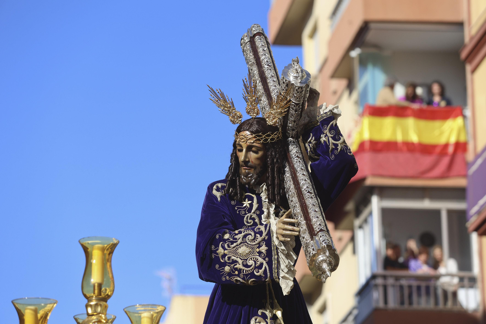 El Rico, en su procesión del Miércoles Santo en Málaga El Rico, en su procesión del Miércoles Santo en Málaga