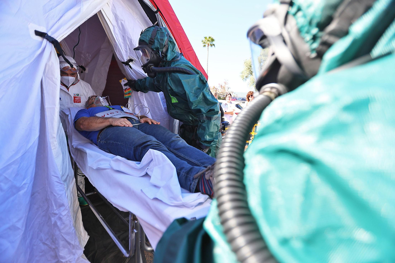 Imágenes del Simulacro de atención a víctimas de una potencial catástrofe tecnológica