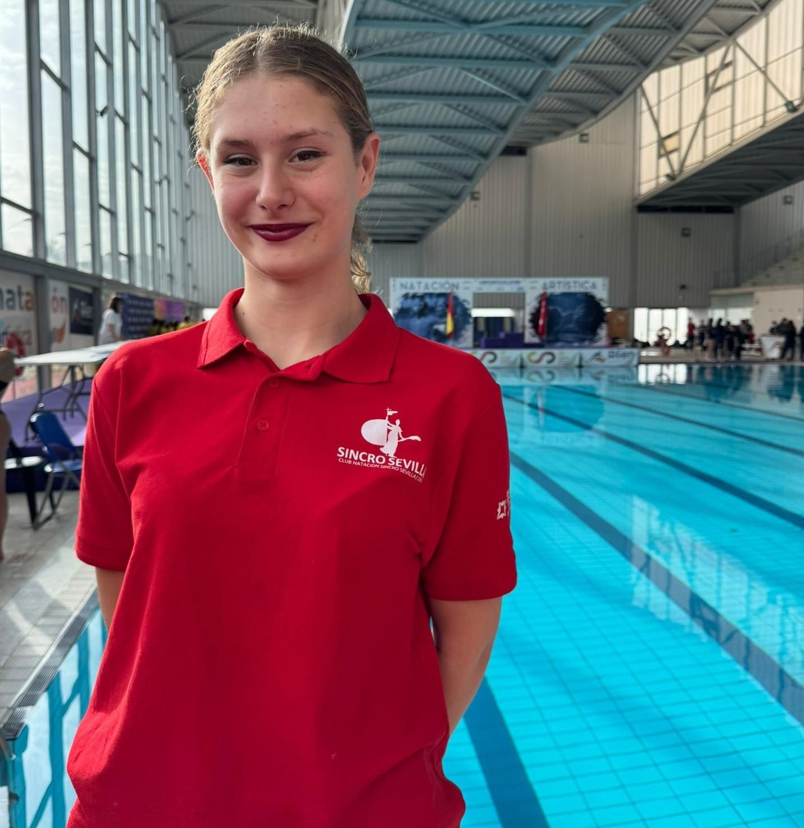 Polina Blagodarnaya, concentrada con la selección española en el CAR de San Cugat (Barcelona)