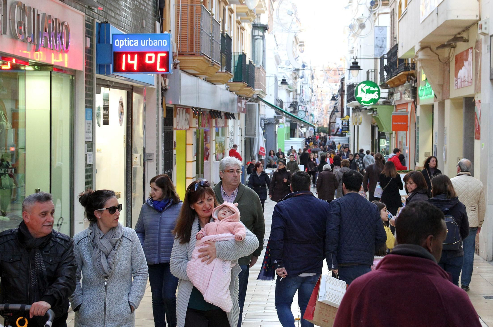 Gente en la calle el pasado mes de enero Gente en la calle el pasado mes de enero