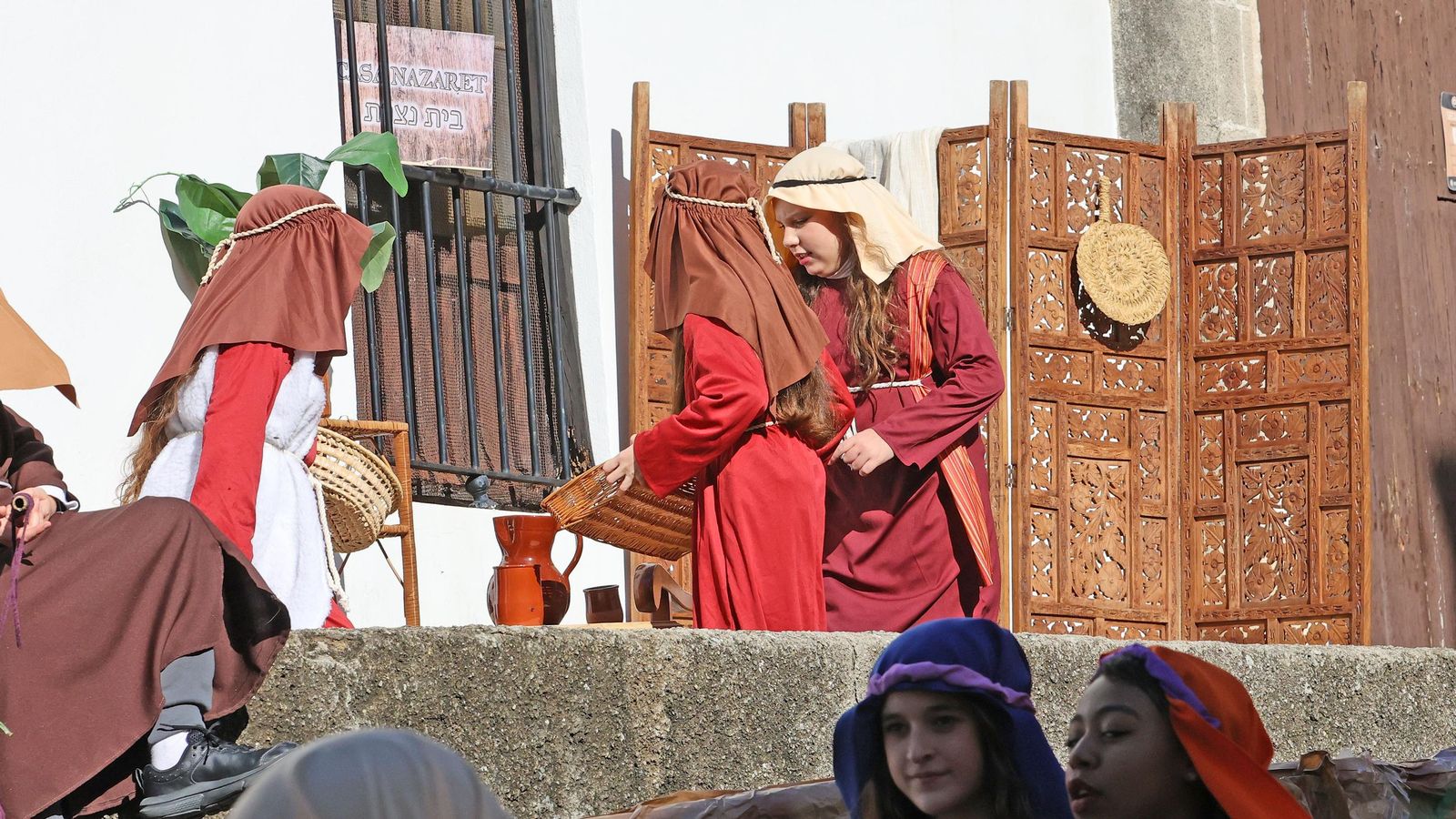 Imágenes del Belén Viviente de la plaza San Lucas en Jerez