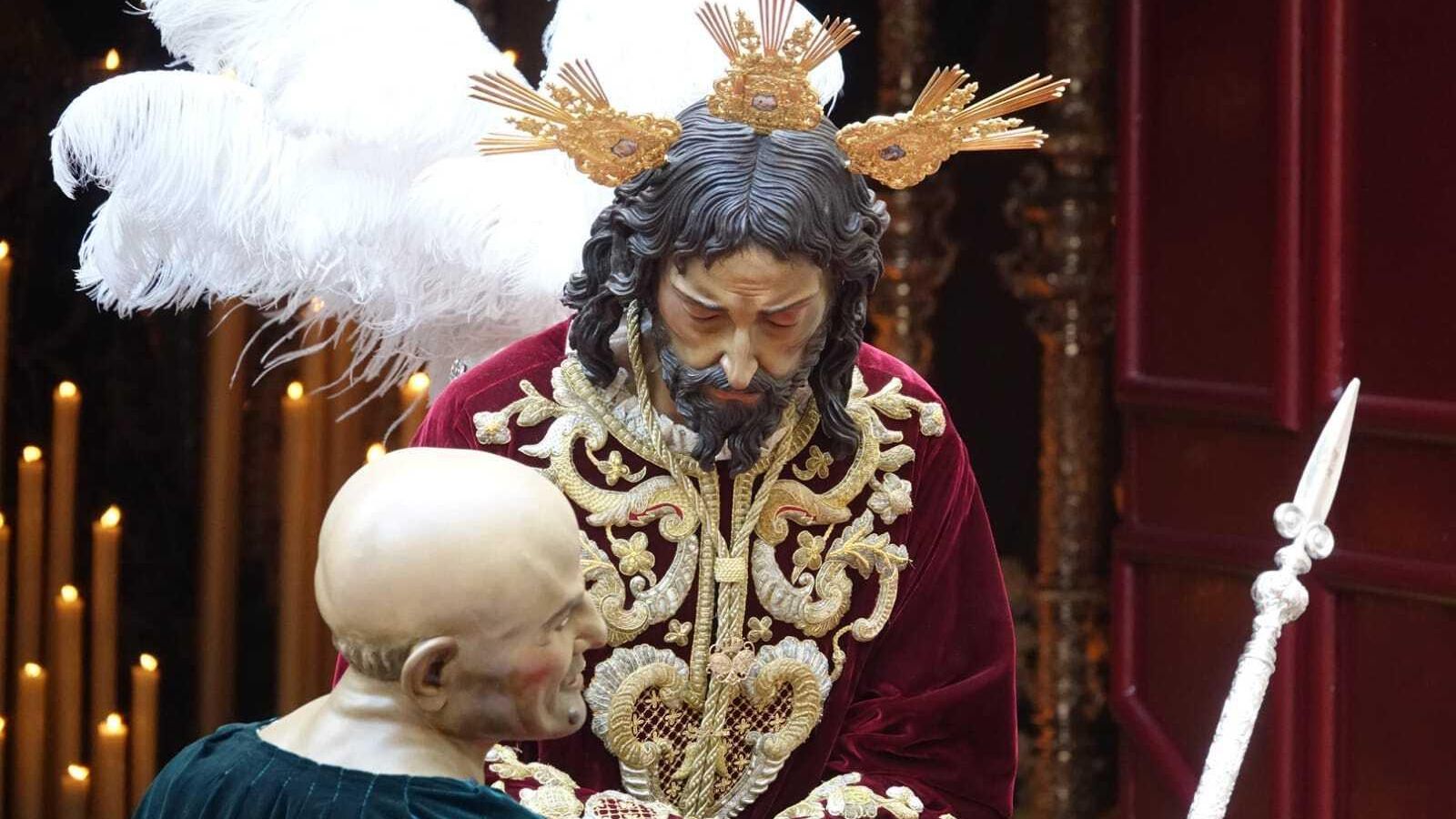 Señor de la Puente del Cedrón en la salida procesional