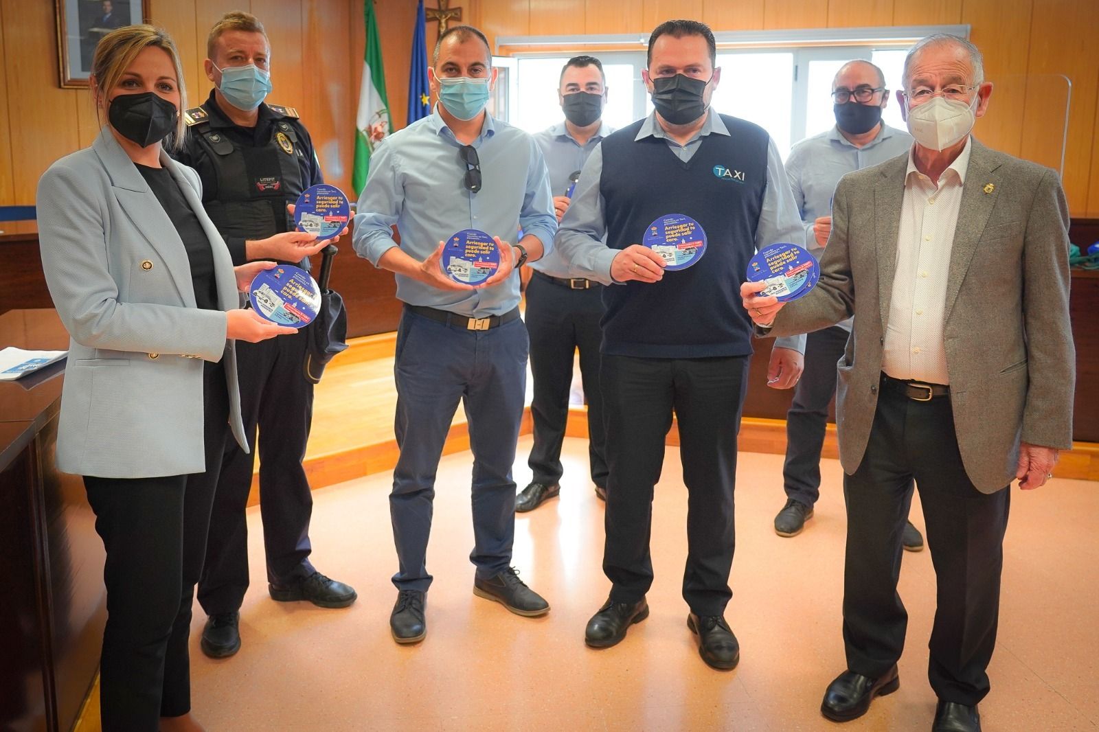 Imagen de archivo de la presentación de la campaña 'mejor en taxi'.