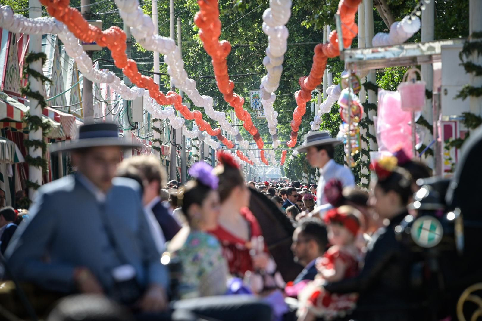 Ambiente de feria en el Real