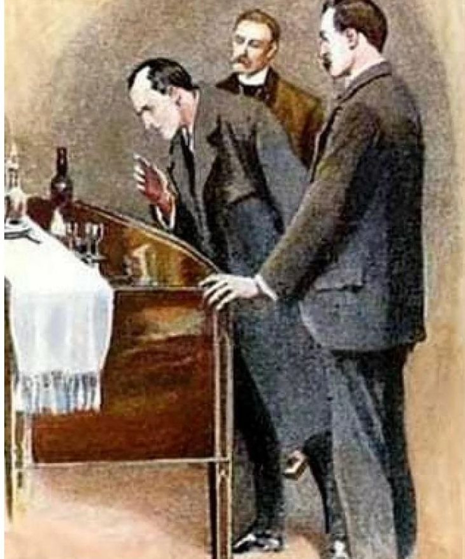 Holmes en una ilustración de Sidney Paget.