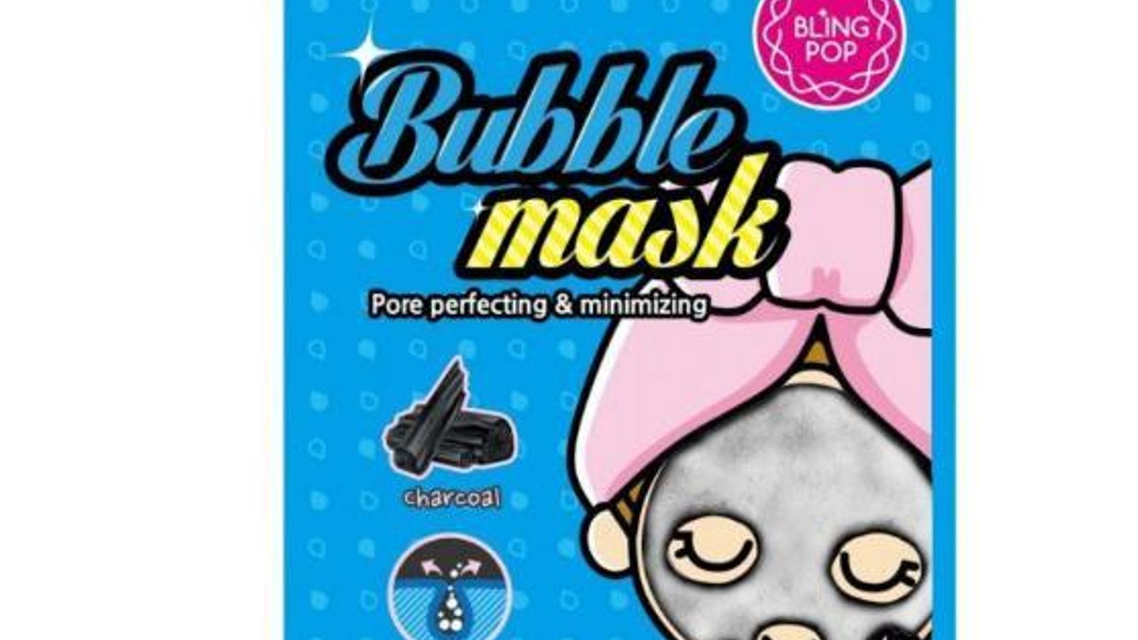 Bubble Mask Mascarilla Minimizadora de Poros con Carbón Activo de Bling Pop
