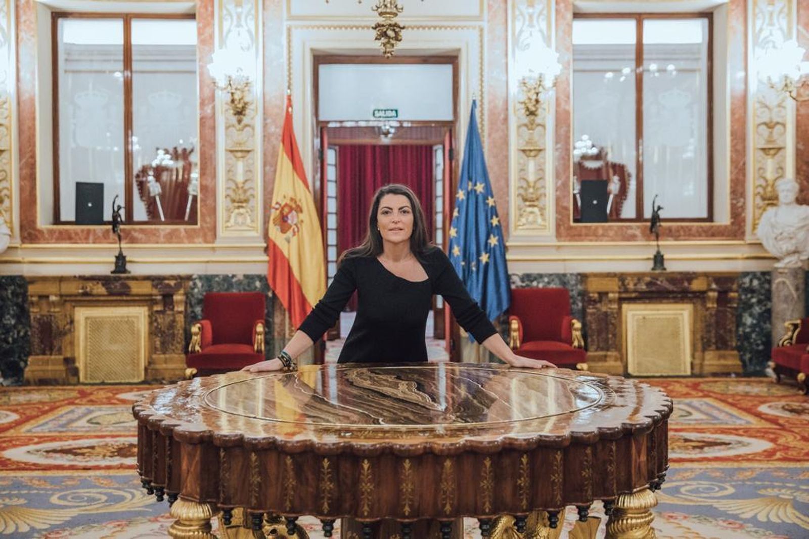 La diputada por Granada y portavoz de VOX en la comisión de Interior, Macarena Olona