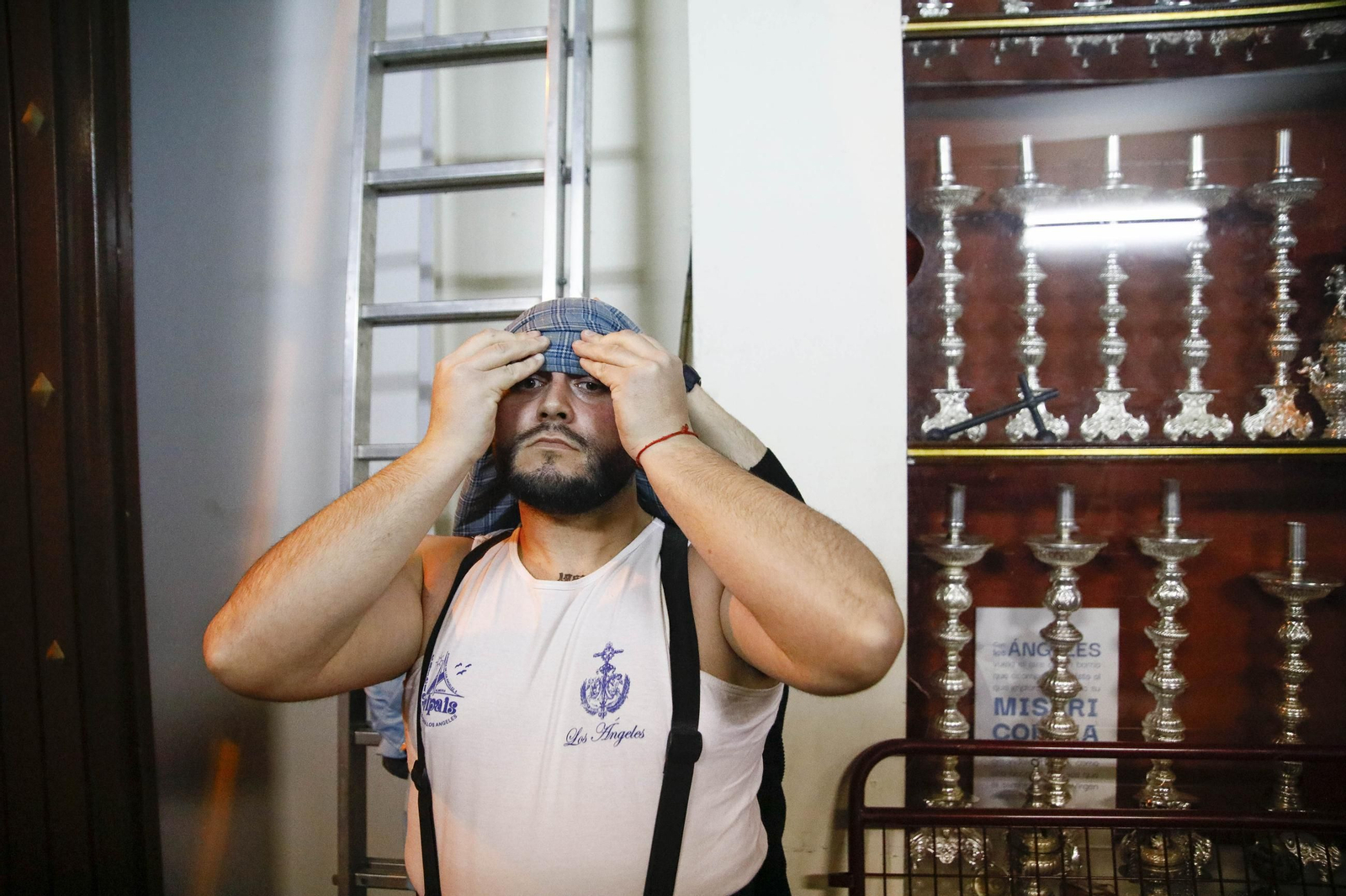 Ensayo de la hermandad de los Ángeles de la ciudad de Almería, en imágenes