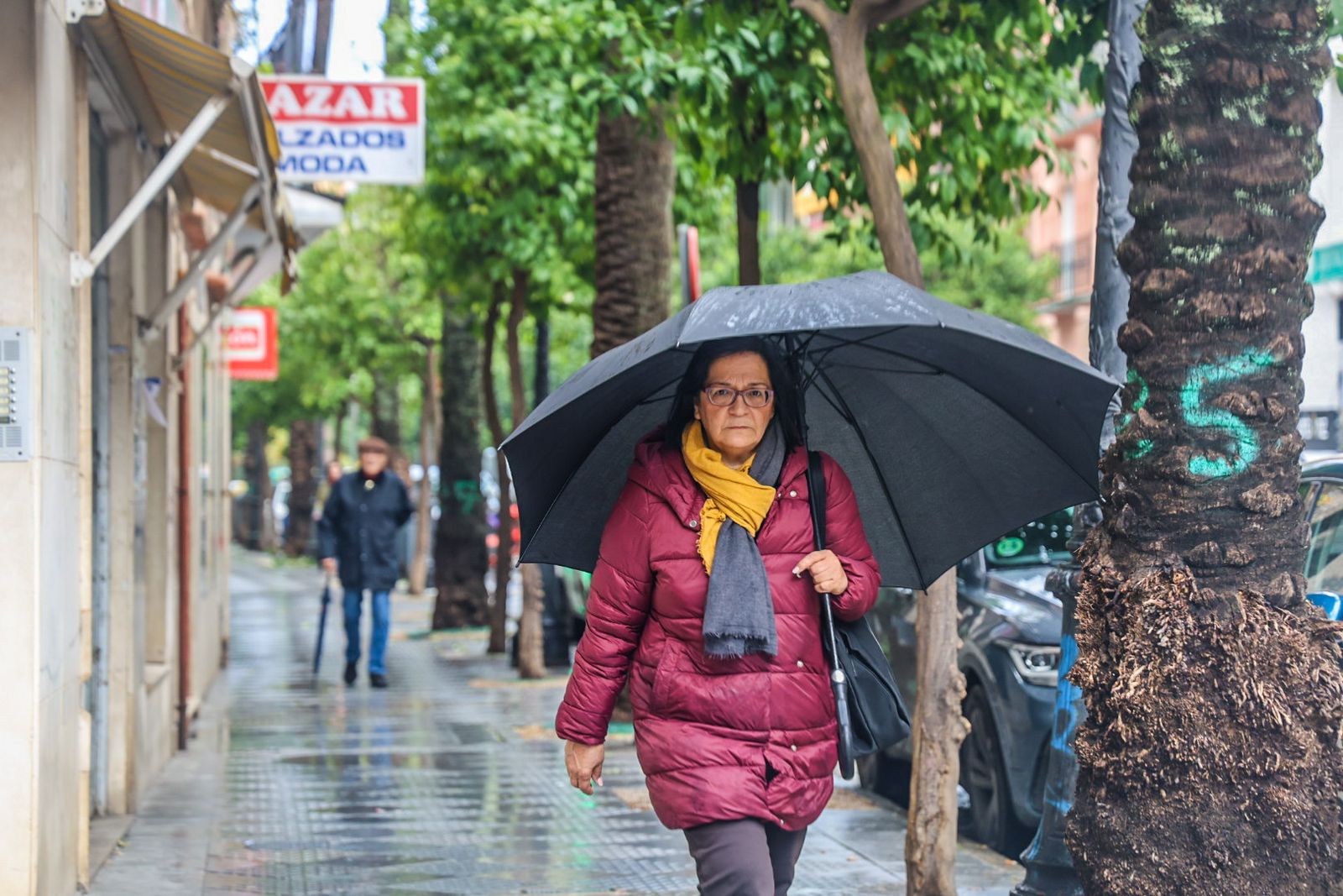Fotografías del ambiente en la ciudad con el paso de la borrasca Leonardo