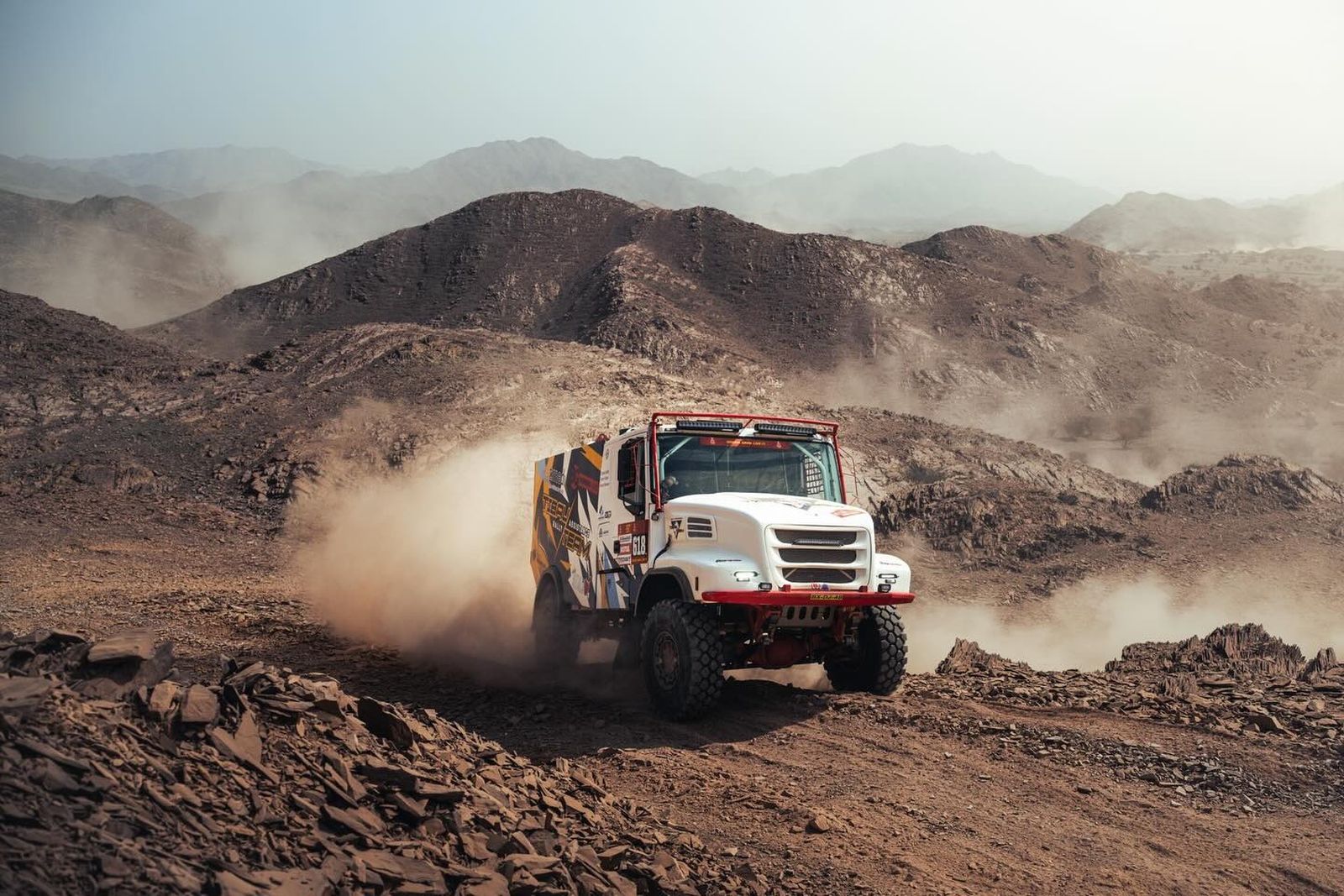 Jesús Borrero durante una de las etapas del Rally Dakar.