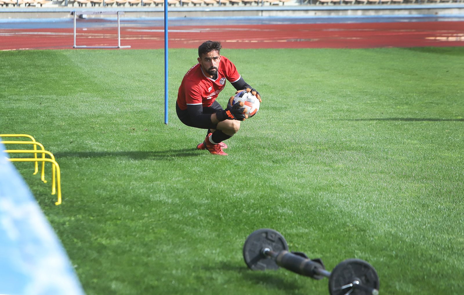 Entrenamiento del Xerez DFC en Chapín.