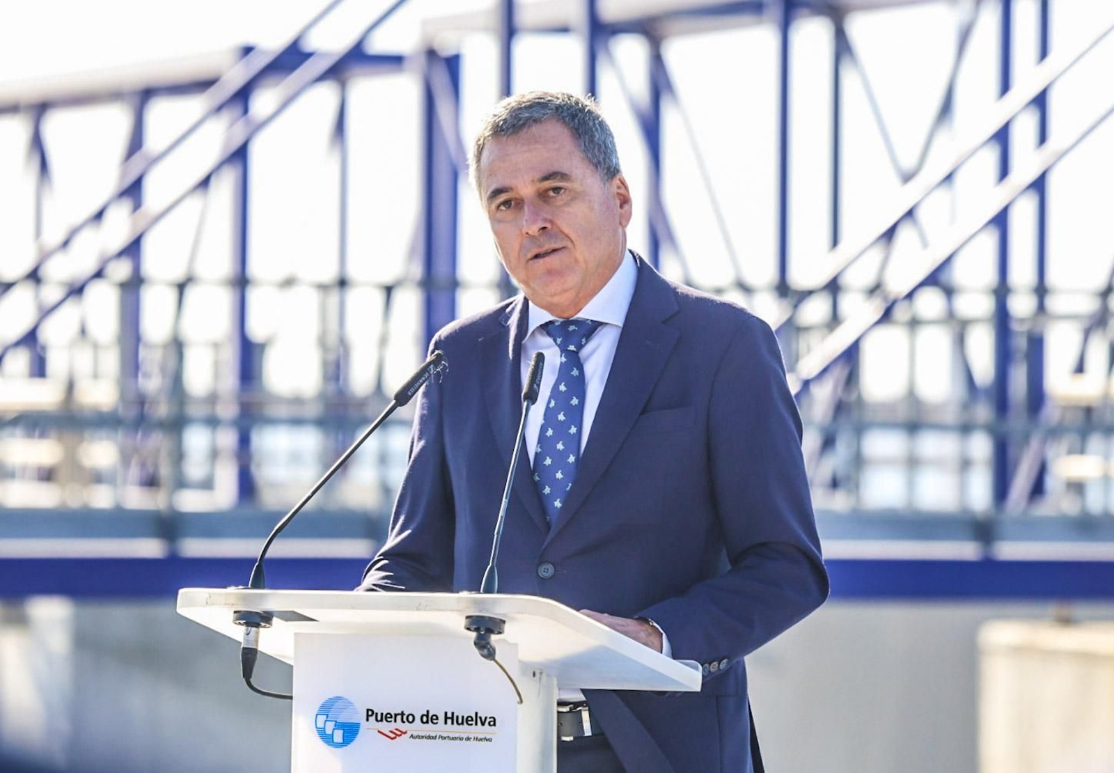 Imágenes de la inauguración de la doble rampa Ro-ro del Muelle Sur del Puerto de Huelva