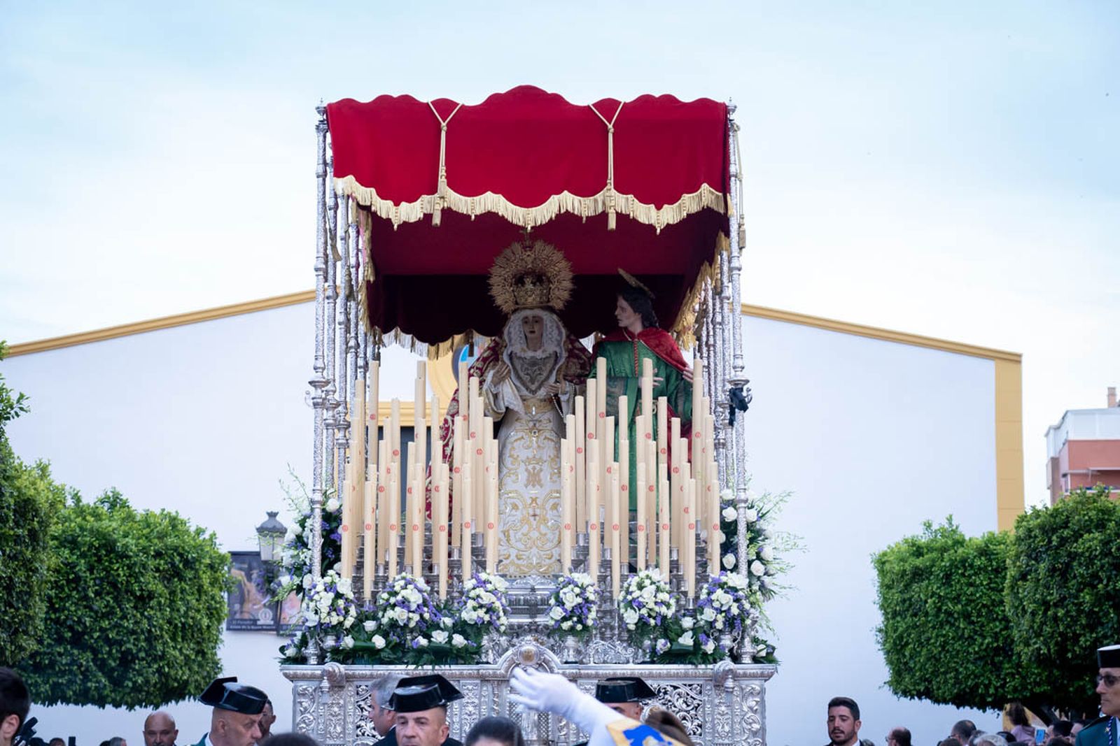 La procesión del Jueves Santo en el Parador de las Hortichuelas, en imágenes