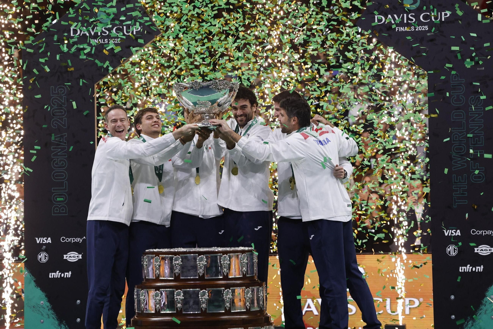 Las fotos de la final de la Copa Davis Italia-España